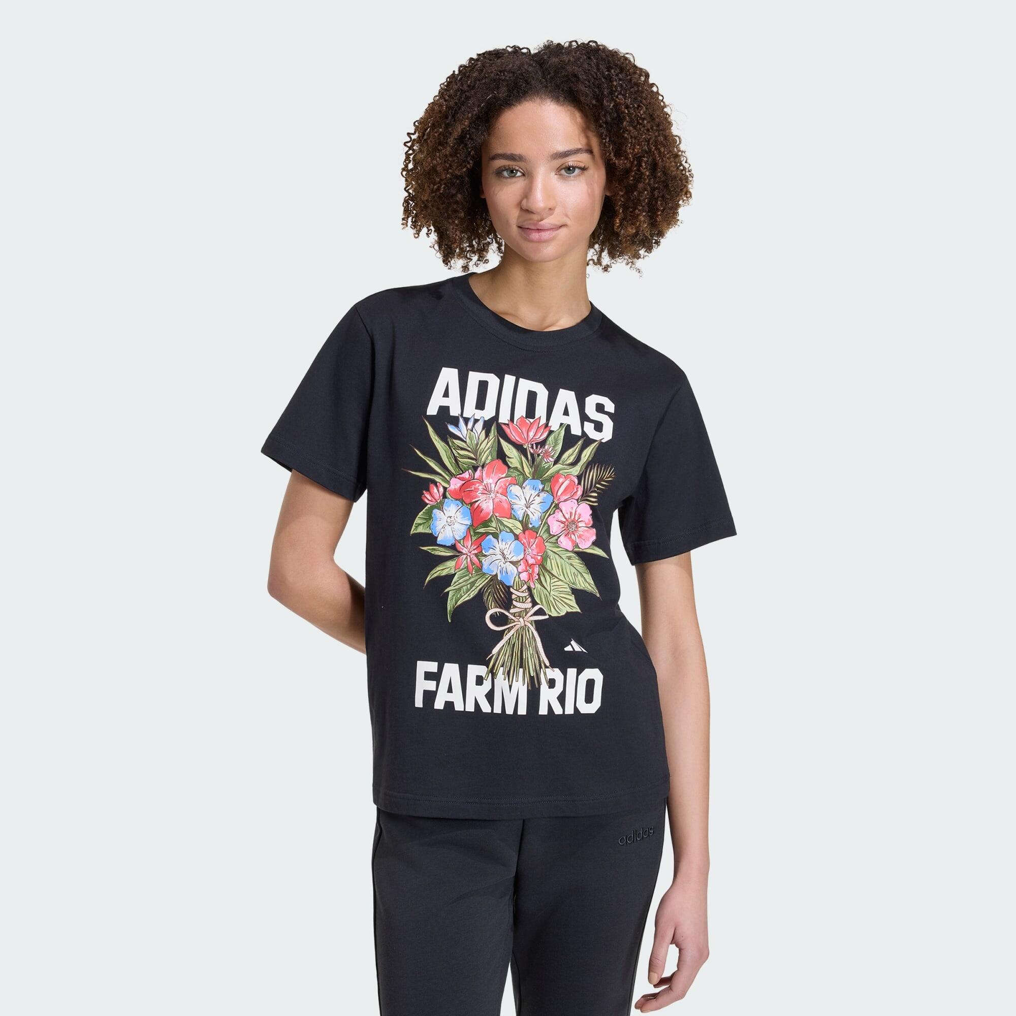 KOSZULKA Z GRAFIKĄ ADIDAS x FARM RIO