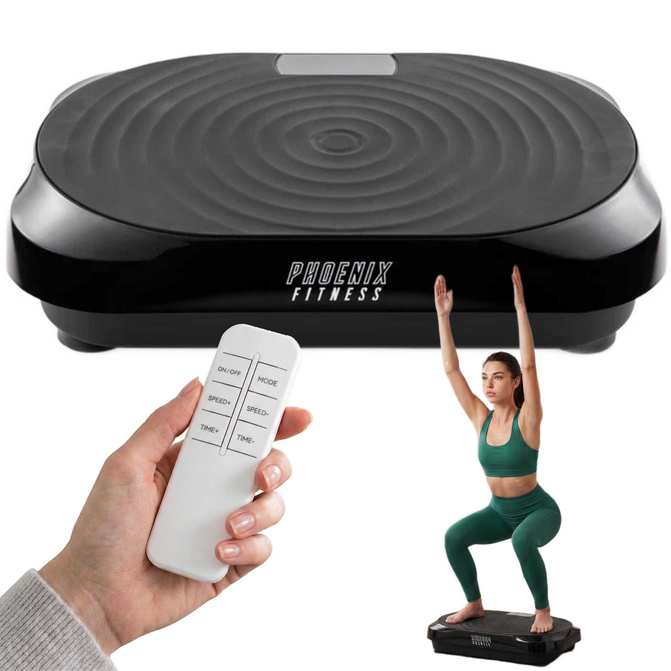 Platforma wibracyjna do ćwiczeń Phoenix Fitness z pilotem