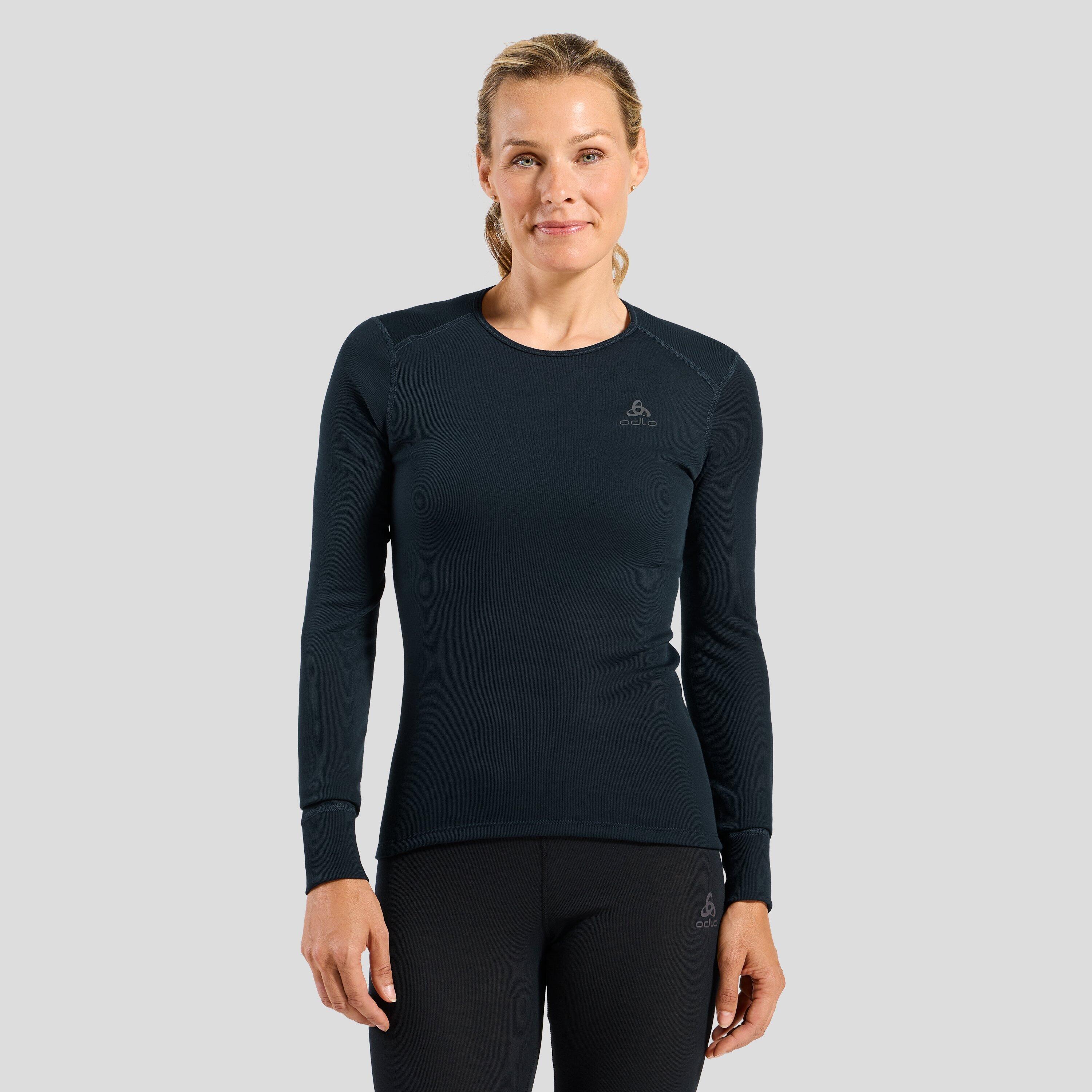 Koszulka termoaktywna z długim rękawem damska ODLO Active Warm BL Top Crew Neck