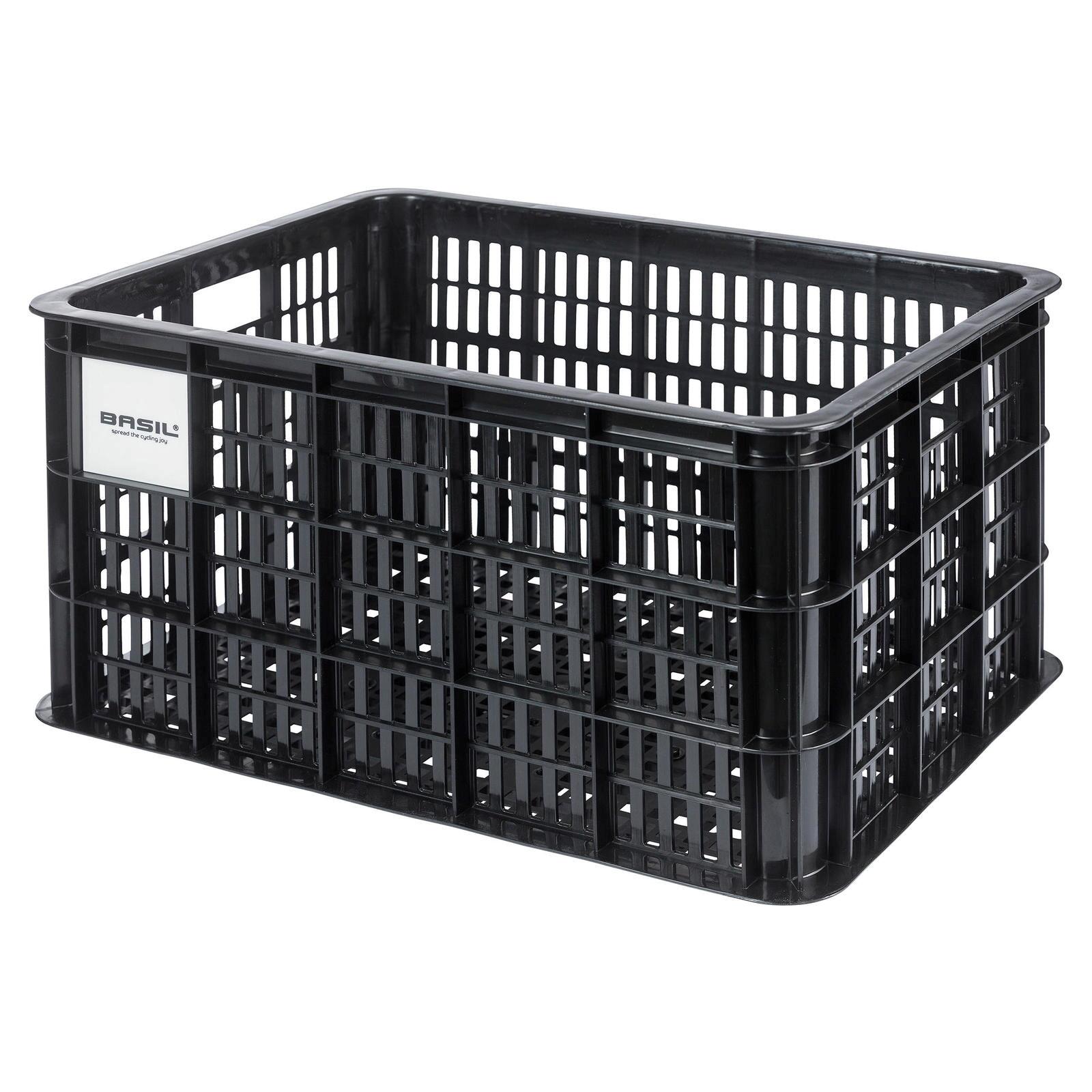Koszyk rowerowy z plastikową płytą Basil Crate L Mik 2.0