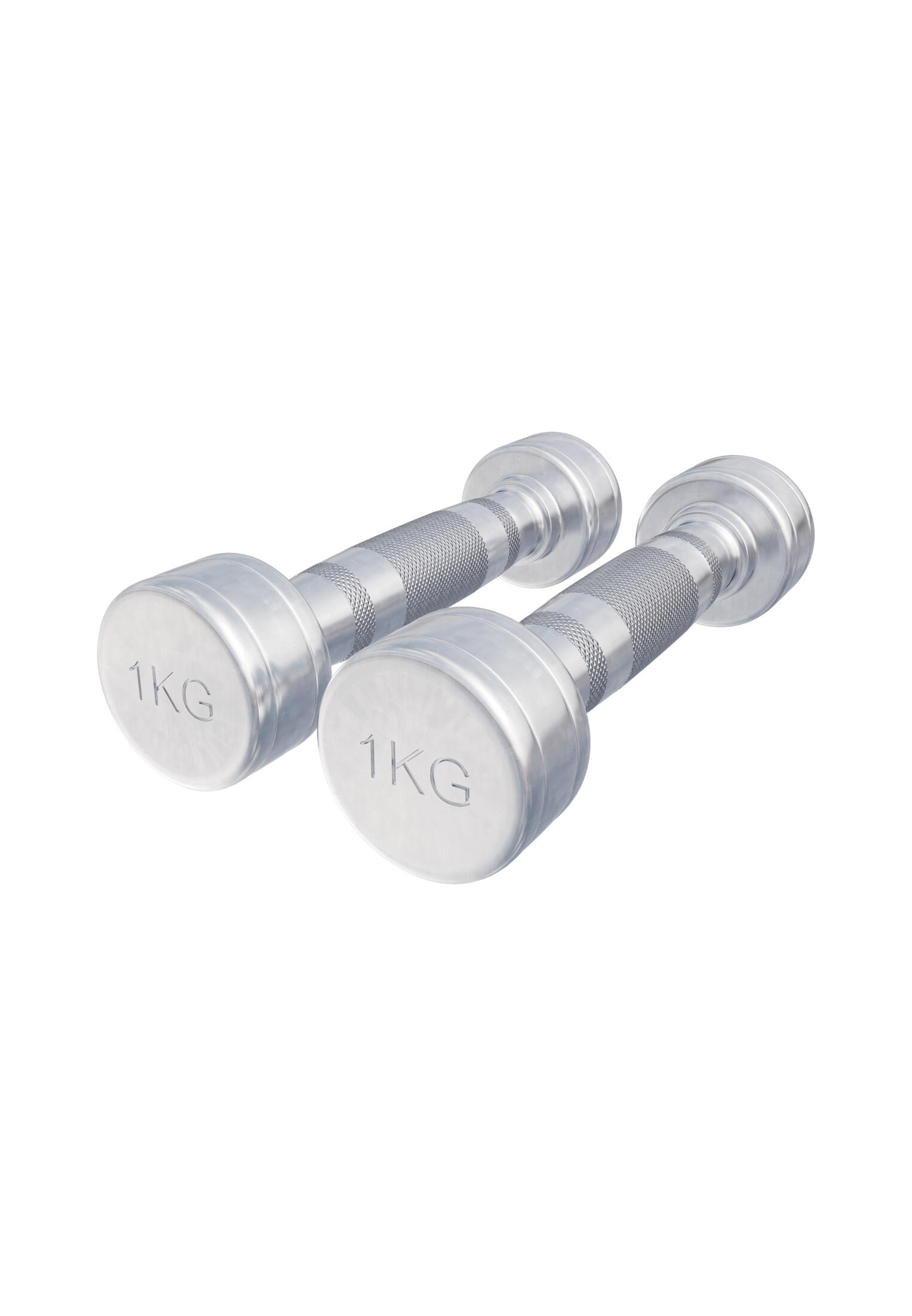 Hantla chromowana 2x1 kg - Komplet hantle stałe profesjonalne Gorilla Sports
