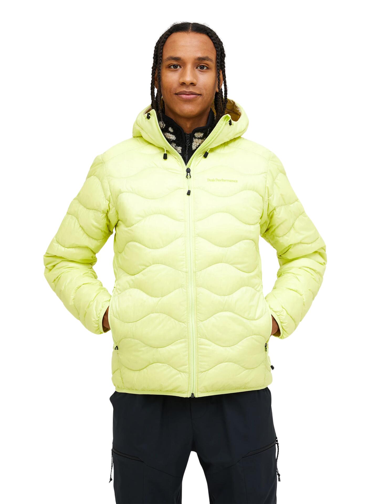 Kurtka Peak Performance puchowa męska Helium Down Hood Jacket żółta - XL
