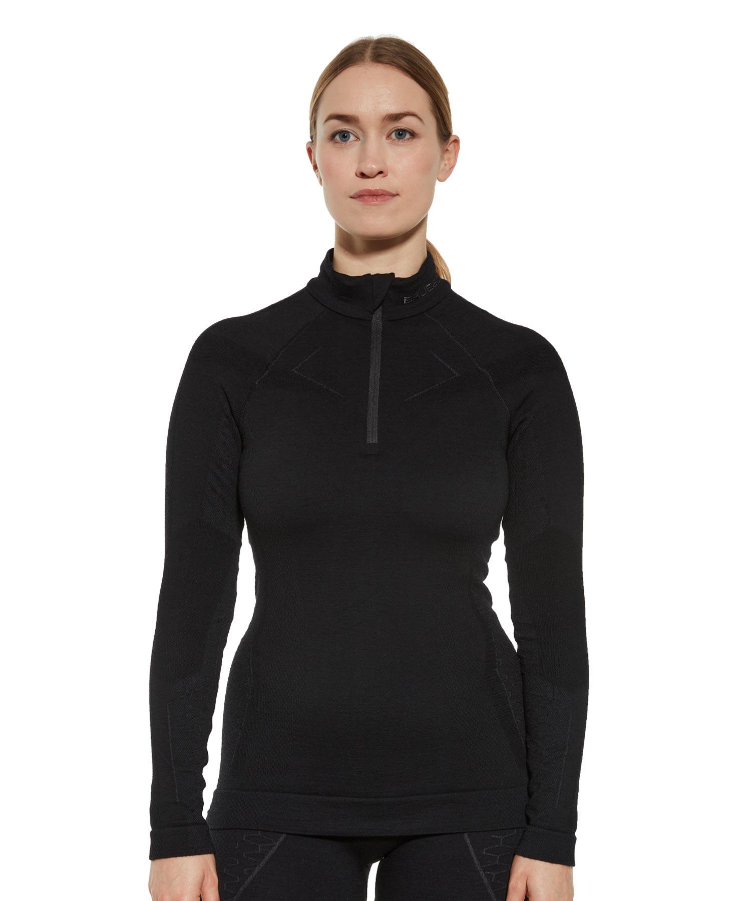 Bluza damska z krótkim ekspresem wełniana Brubeck EXTREME MERINO