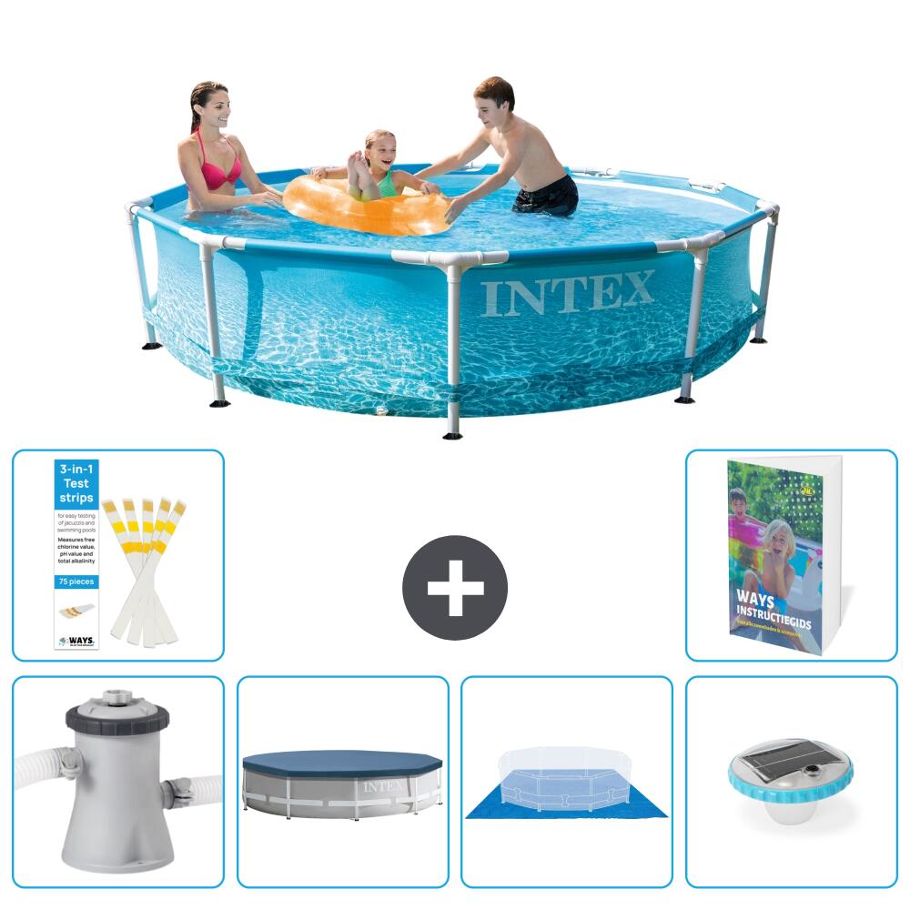 INTEX Basen ze stelażem Okrągły - 305x76 cm - 7-częściowy S248