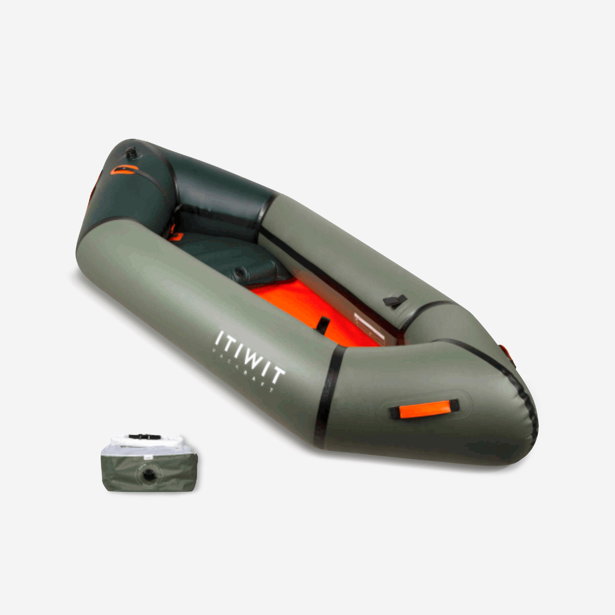 Kajak pneumatyczny rzeczny Decathlon Packraft PR100 1-osobowy TPU
