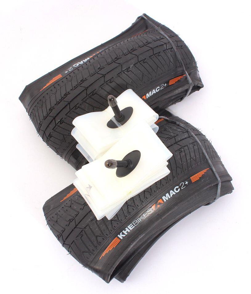 Opona BMX 2x MAC2+ Składana + 2x Dętka Schwalbe Aerothan