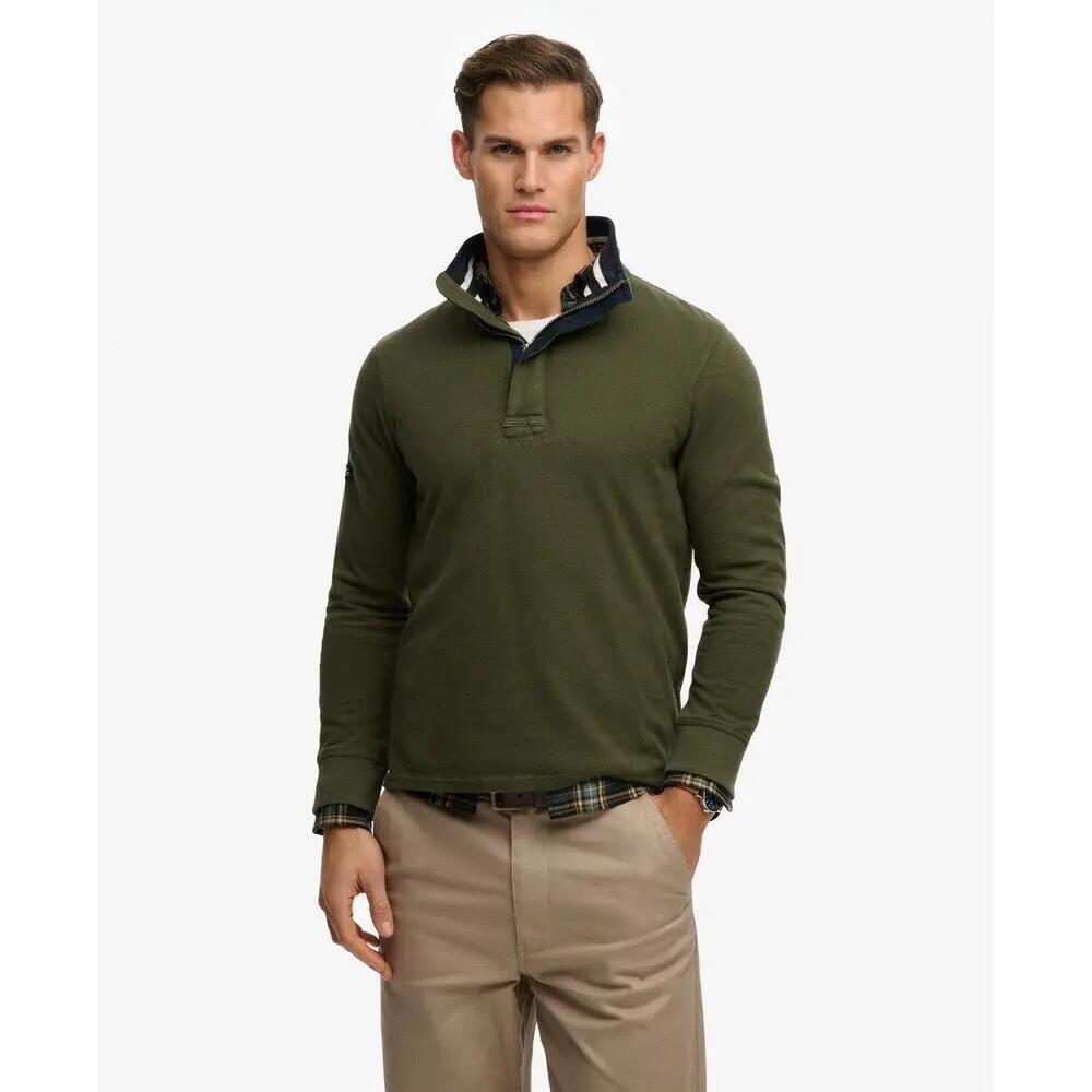 Koszulka polo z długim rękawem Superdry Cotton Classics Jersey Henley