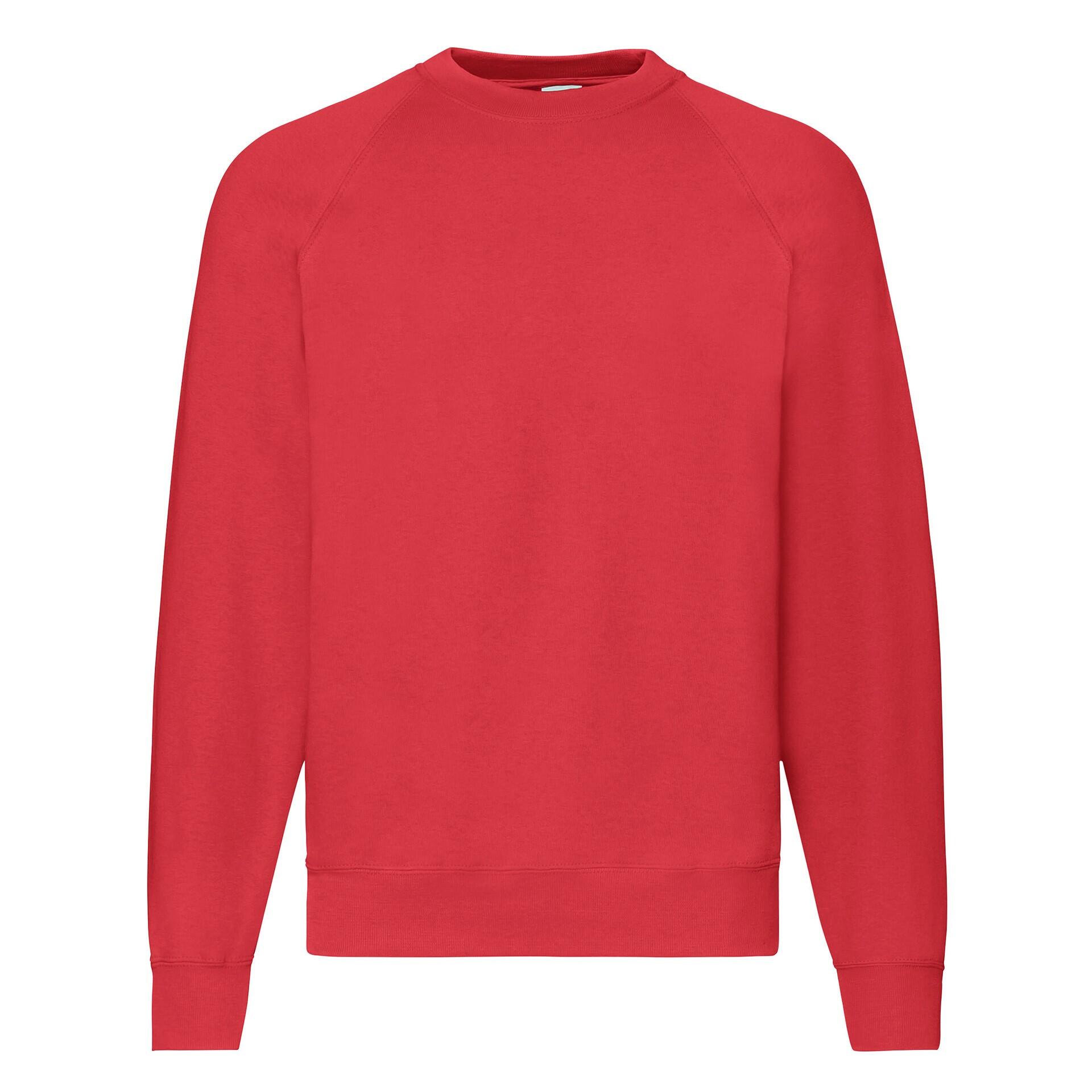Bluza Fruit Of The Loom Classic Raglan Adult Rojo
