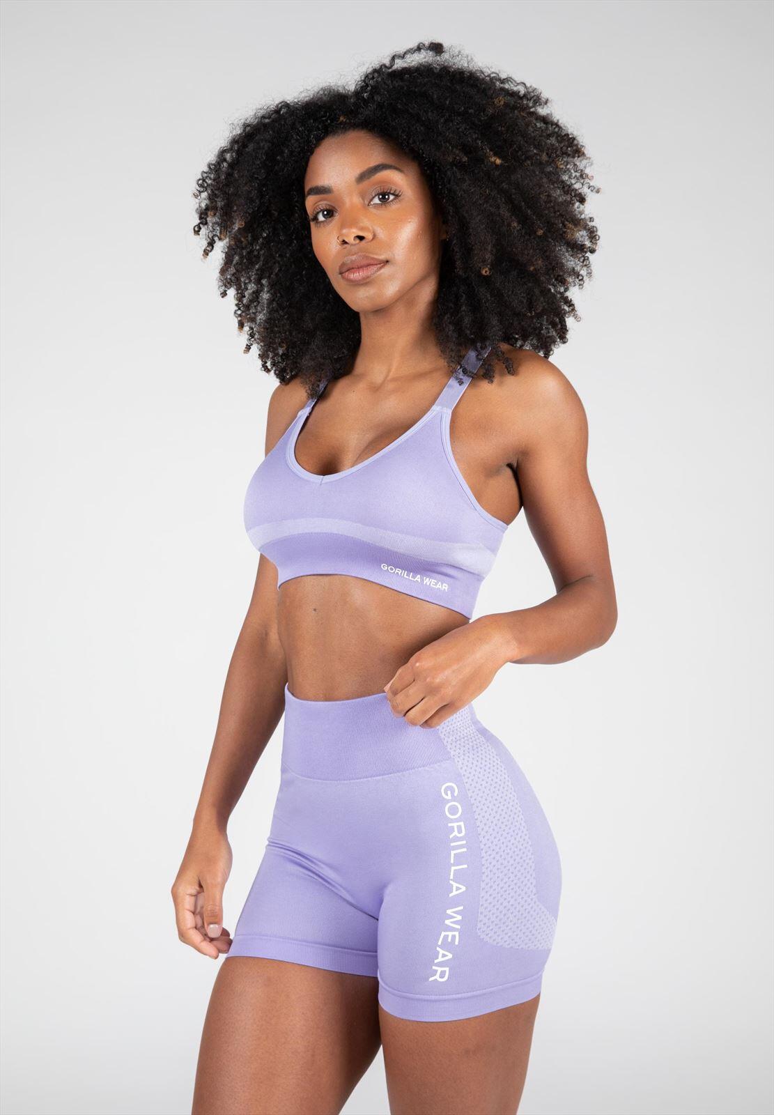 Selah Bezszwowe Biustonosz sportowy ilac