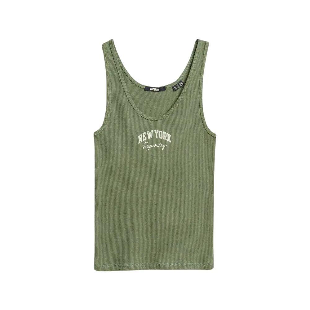 Damski wzorzysty tank top Superdry Athletic Essentials