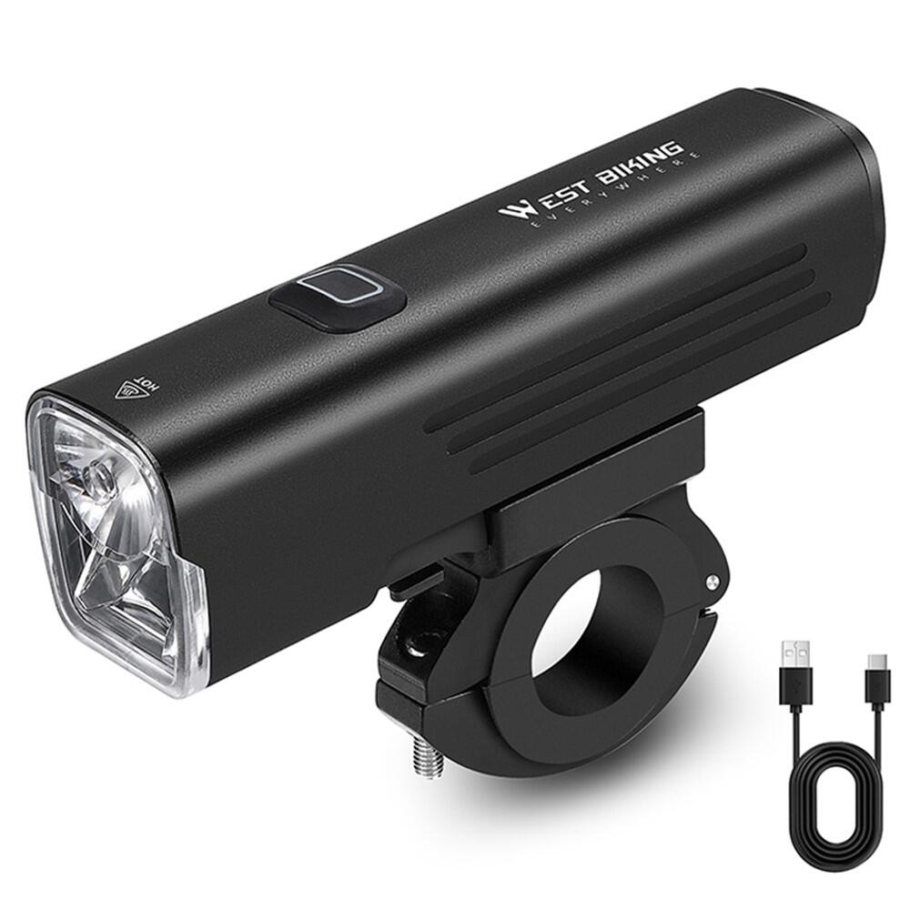 Lampa rowerowa 1000 lumenów WEST BIKING YB0701387, ładowana przez USB, 7 trybów