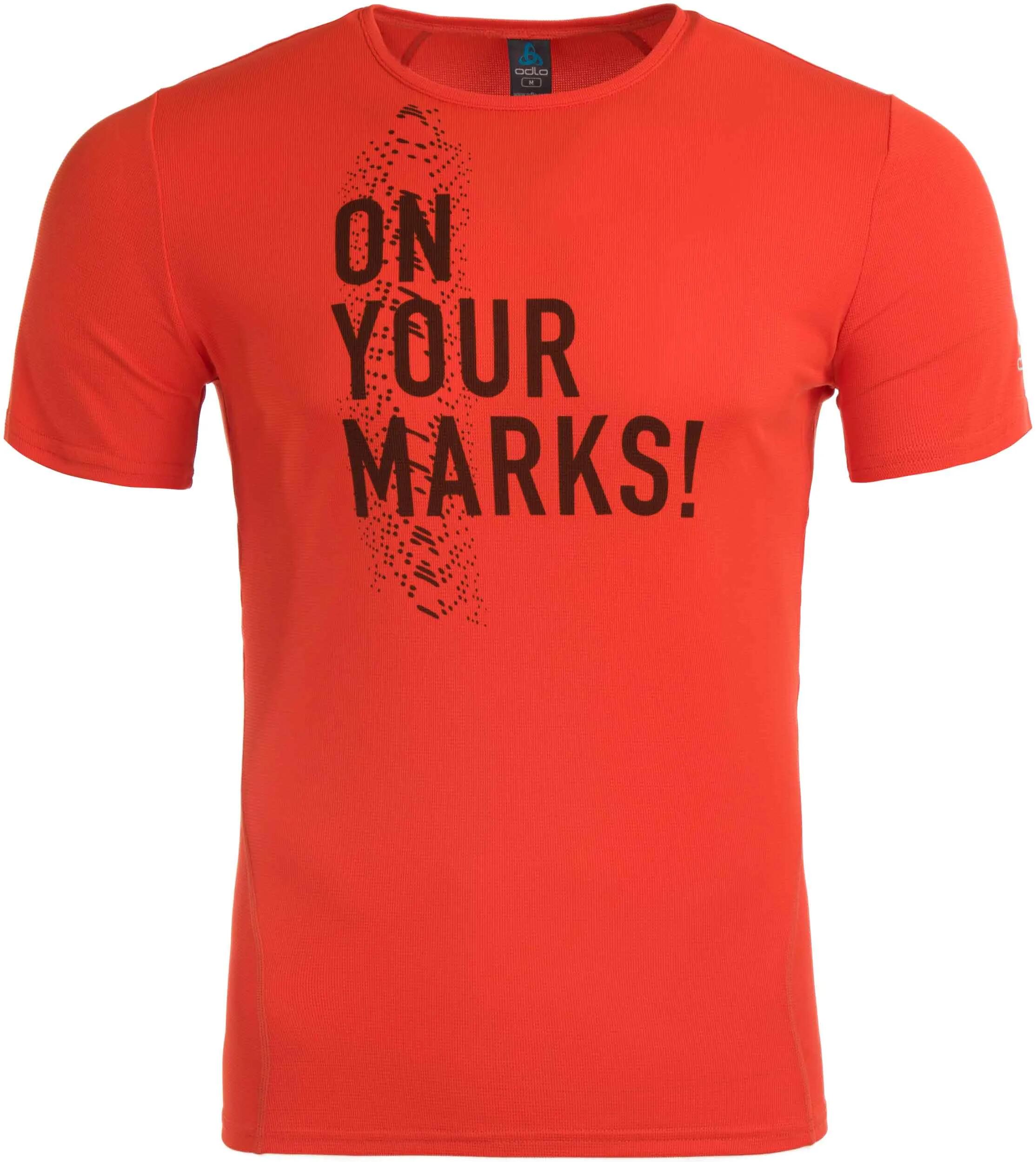 T-shirt męski Odlo Crew Neck Imperium Orange