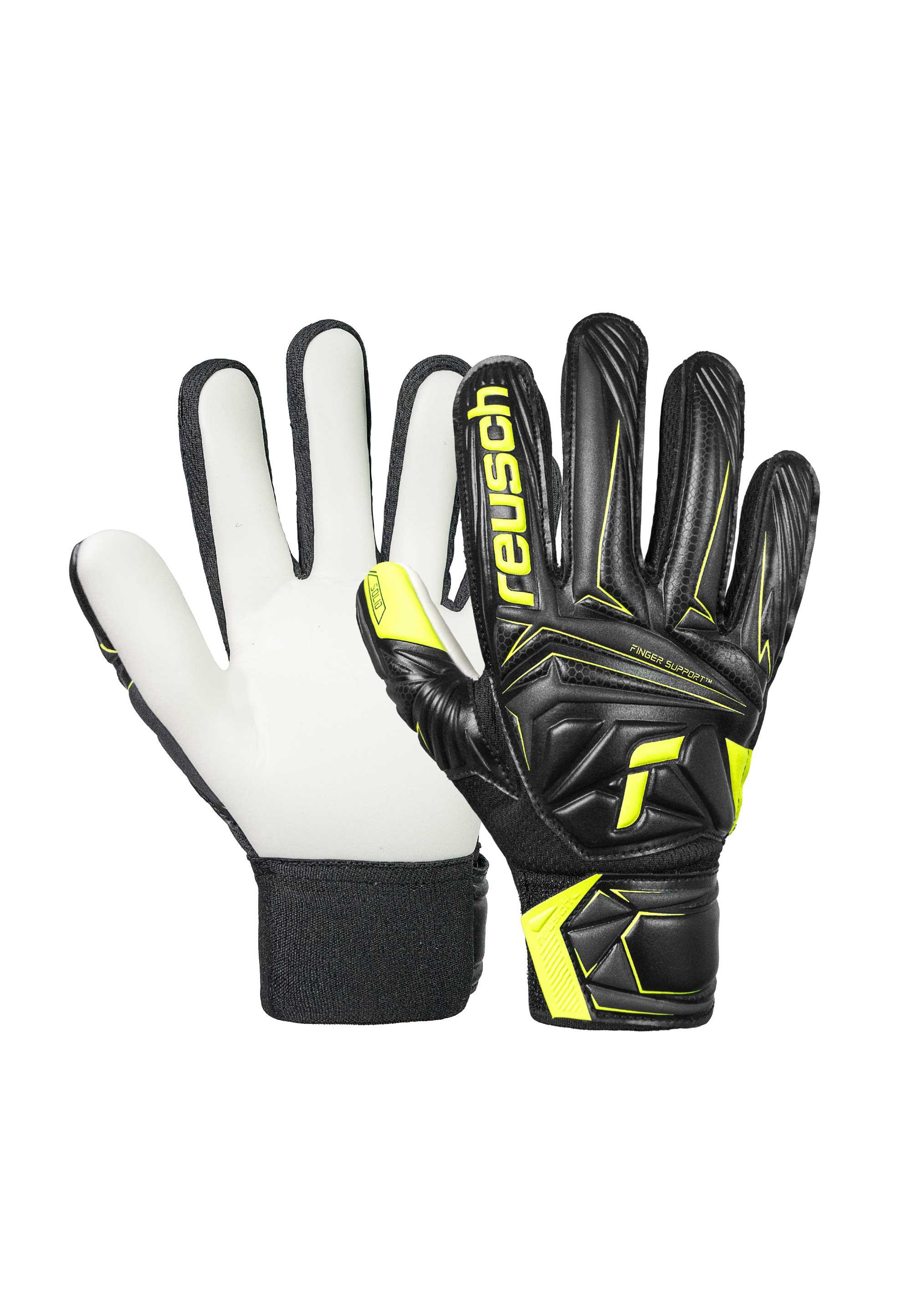 Dziecięce rękawice bramkarskie Reusch Attrakt Starter Solid Finger Support