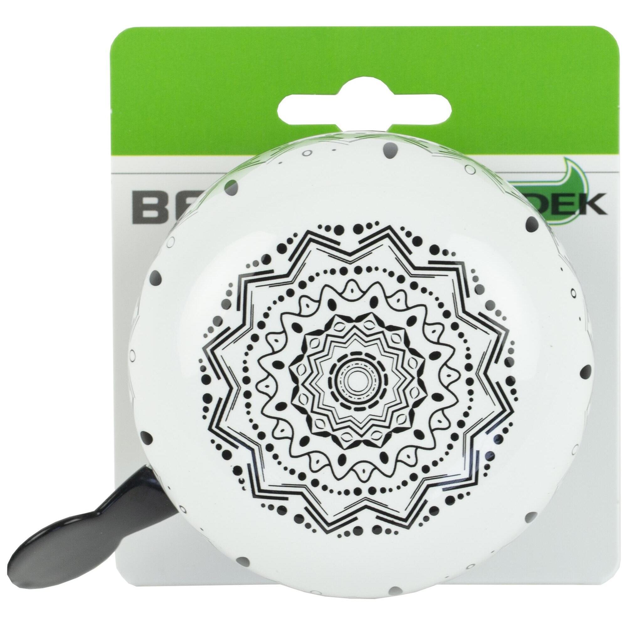 Dzwonek Rowerowy Ding Dong Mandala - Zebra Czarny