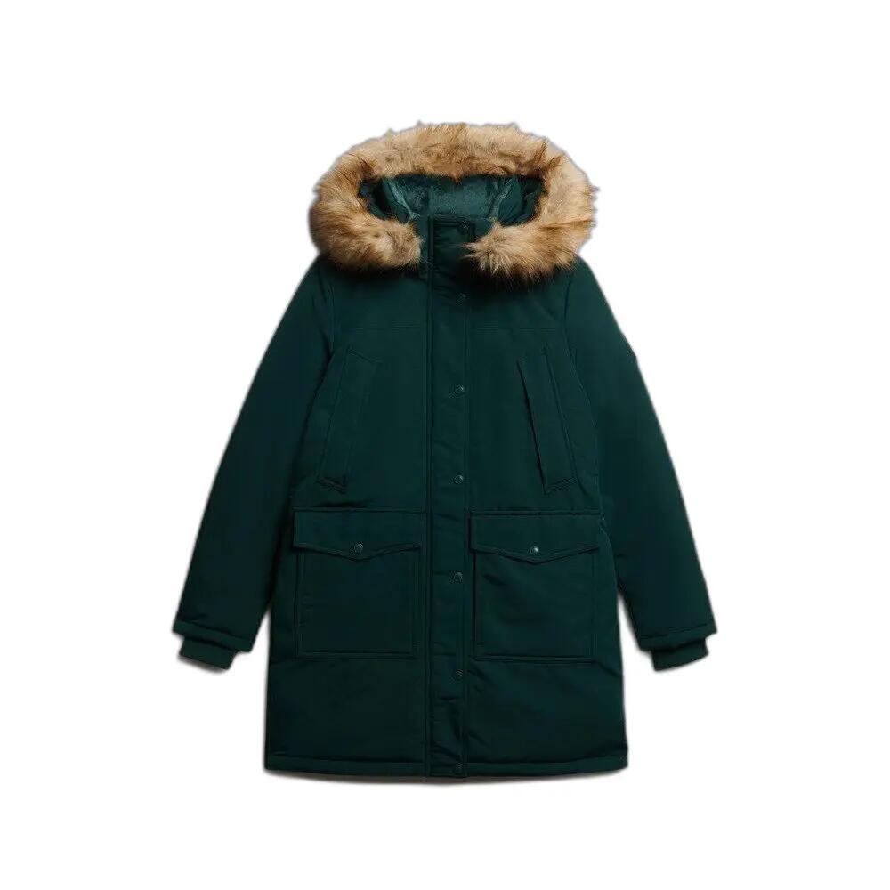 Parka z sztucznego futra damska Superdry Everest