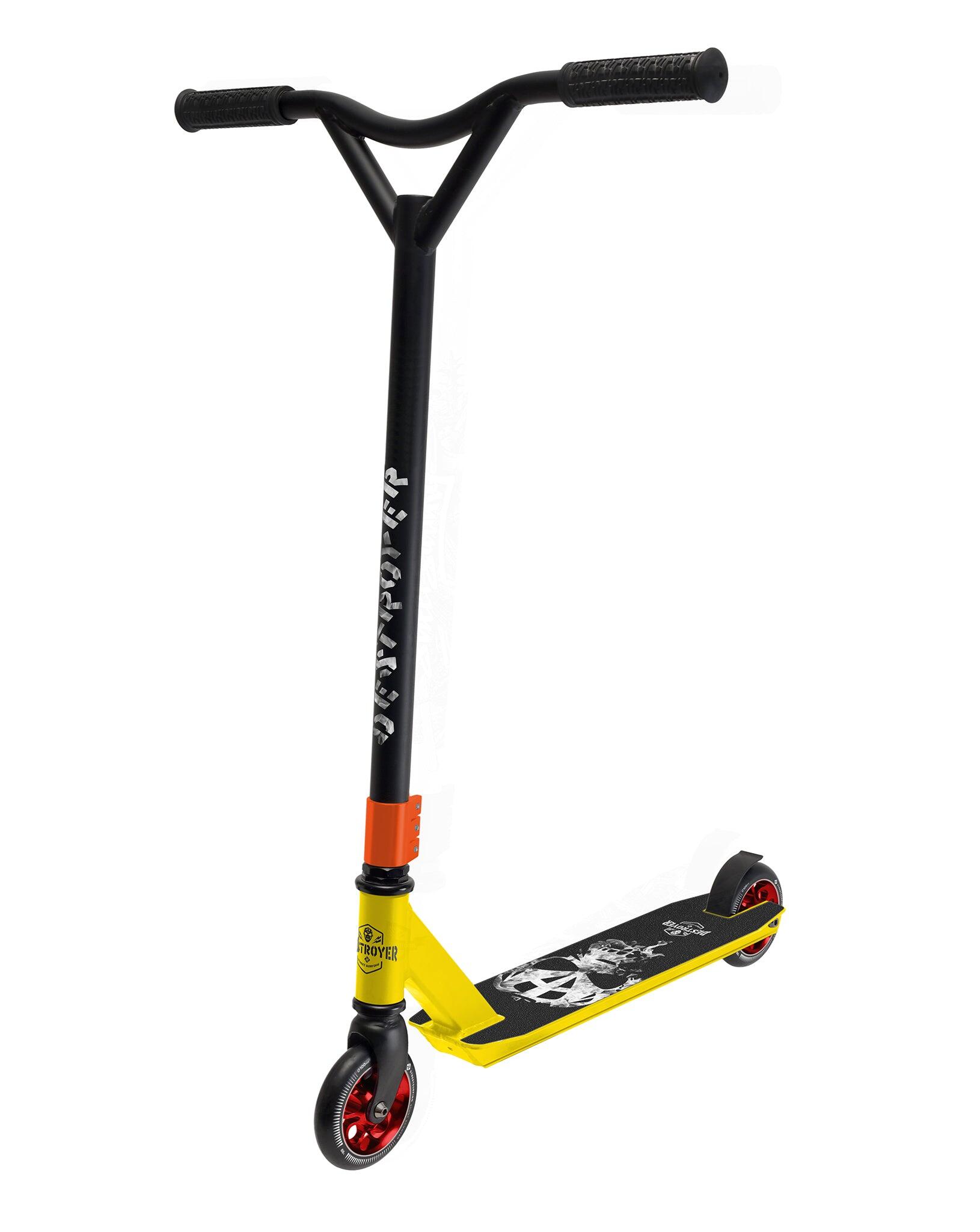 Stunt Scooter Destroyer White Fire Mask