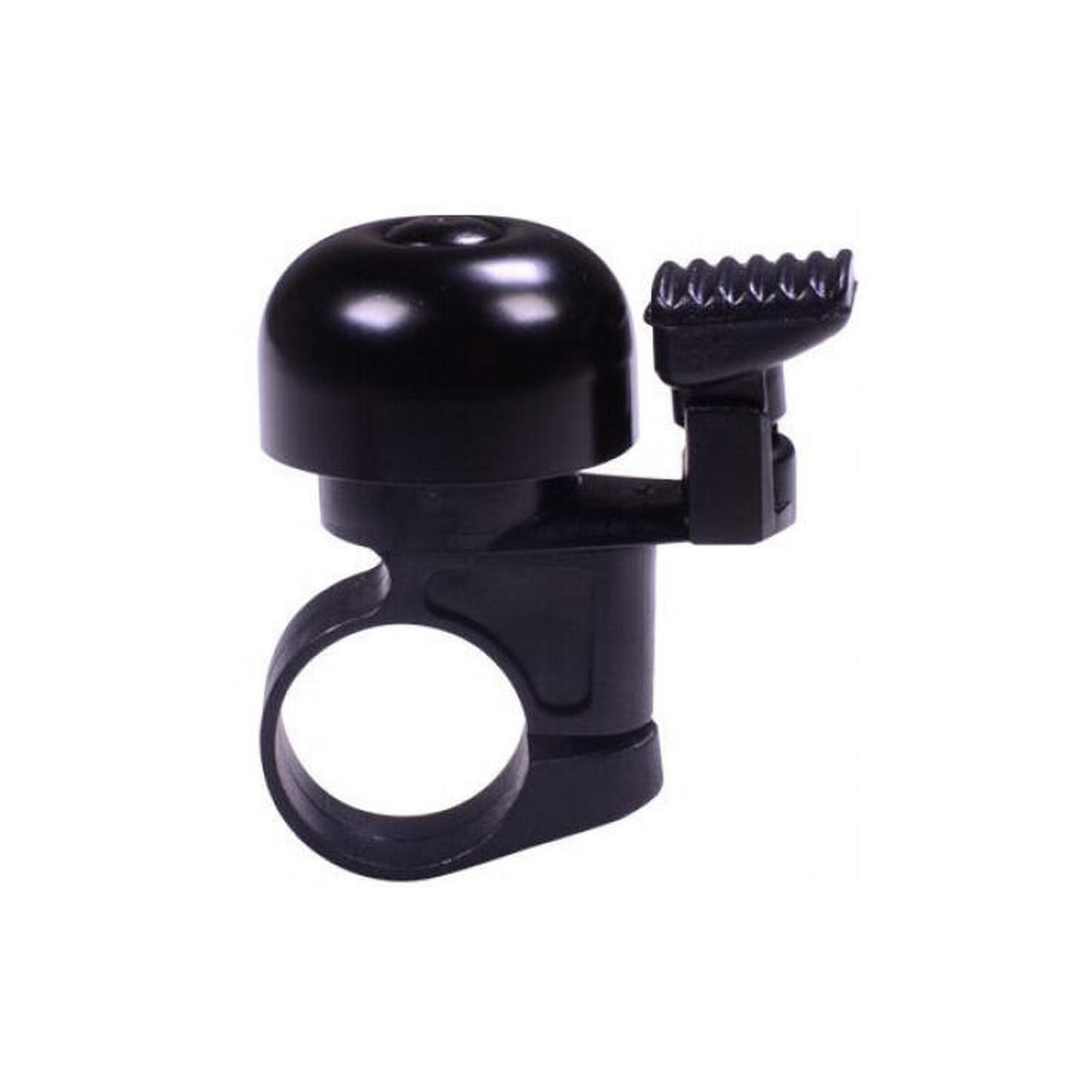 Dzwonek Rowerowy Mini 32Mm Ze Stałym Mocowaniem Plastikowym - Czarny