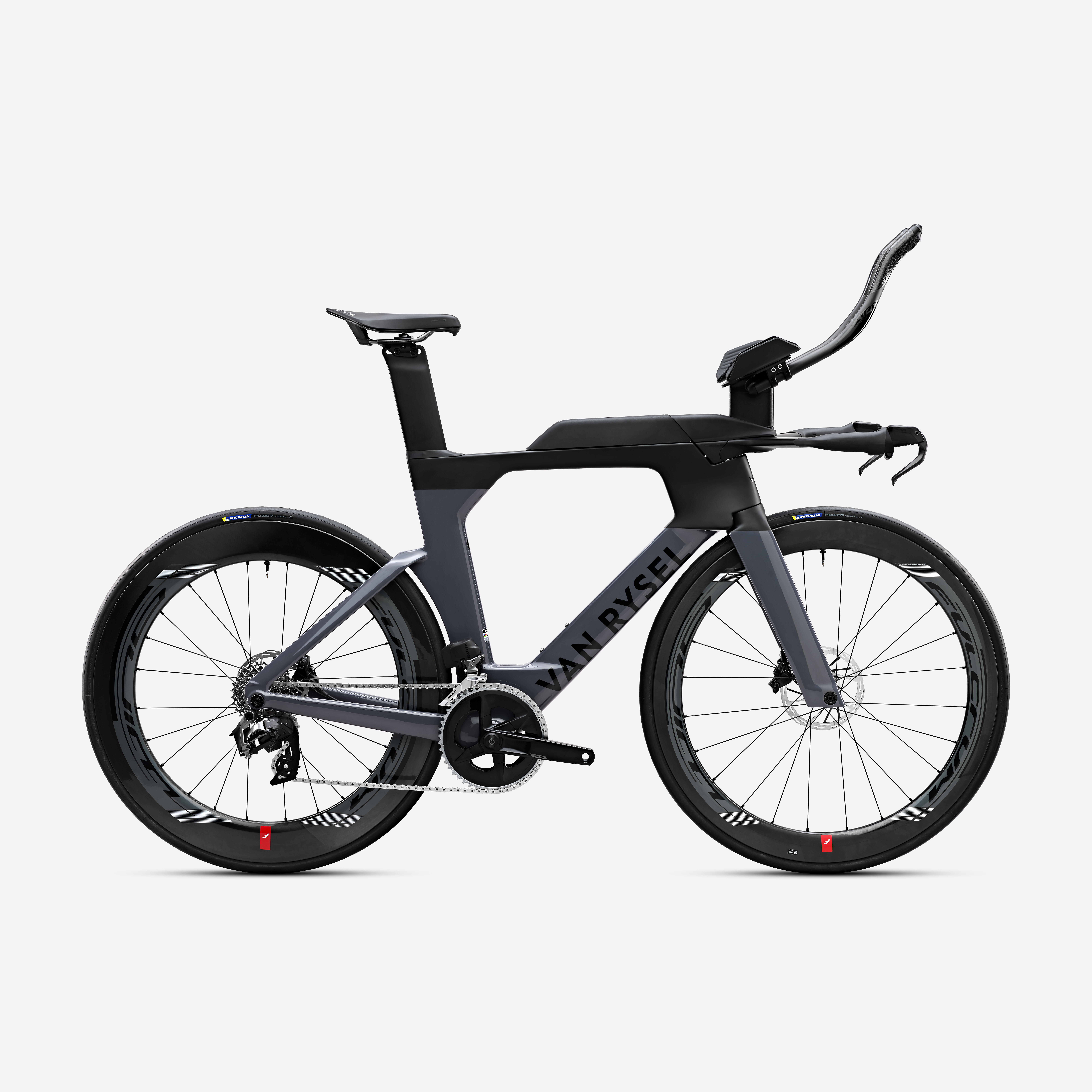 Rower szosowy Van Rysel XCR TRI Rival AXS Power koła Fulcrum Wind 750/550