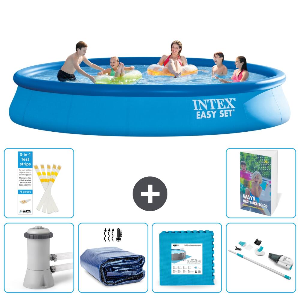 INTEX Basen Easy Set Okrągły - 457x84 cm - 7-częściowy S319