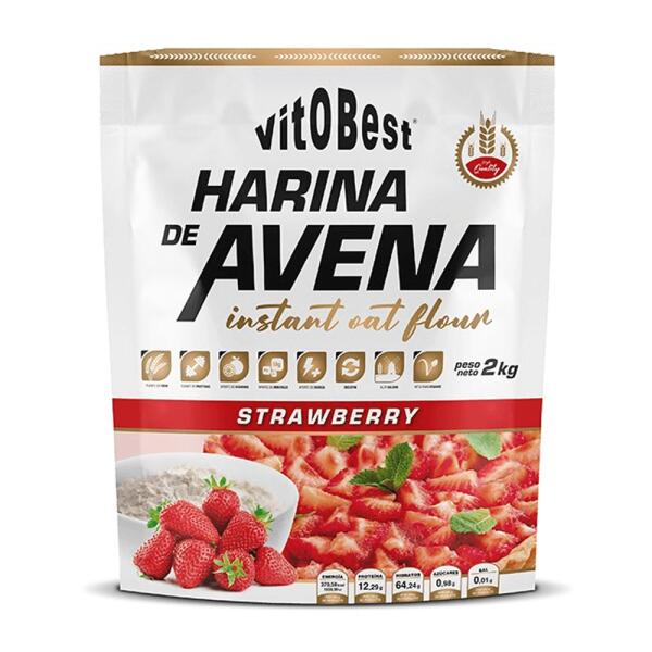Mąka owsiana - 2 kg Truskawka VitoBest