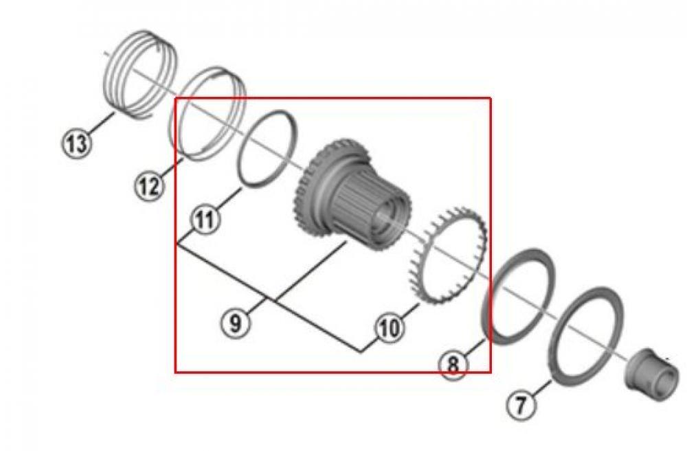Korpus kasety Shimano FH-M8110