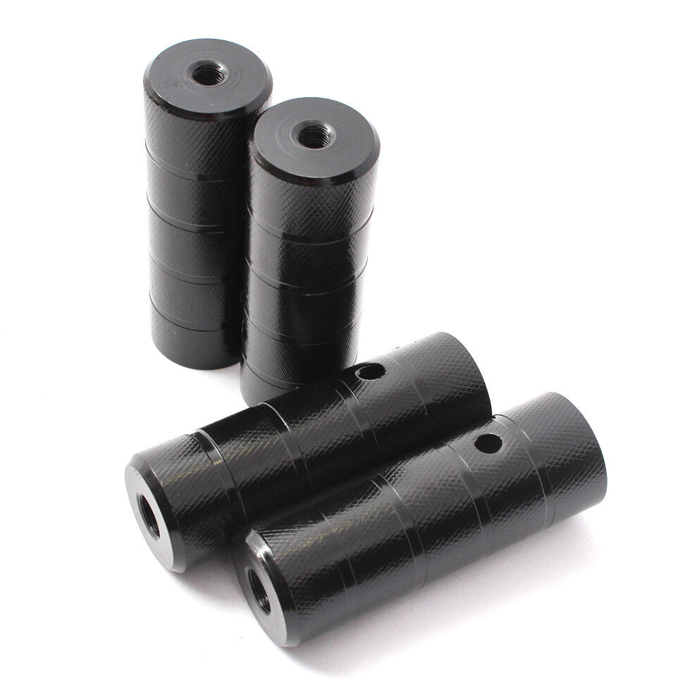 KOŁKI BMX 2 PARY CZARNE STALOWE 10MM KHEBIKES