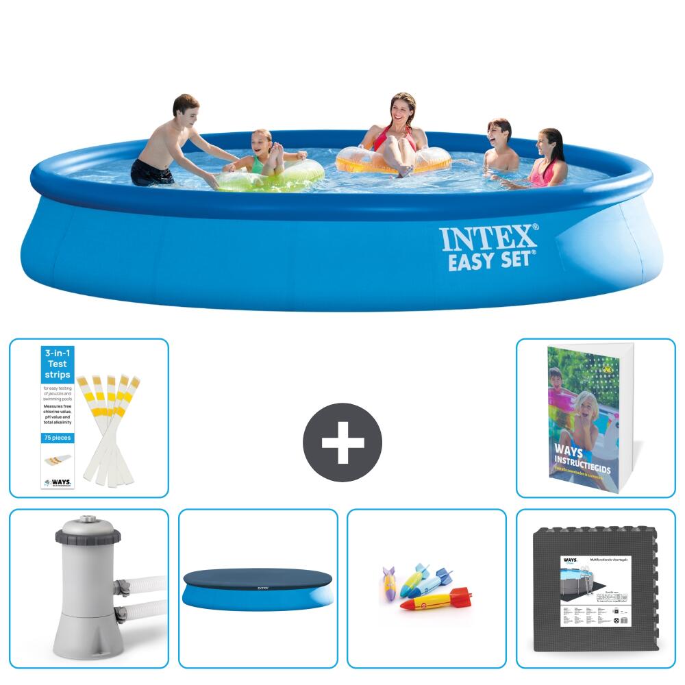 INTEX Basen Easy Set Okrągły - 457x84 cm - 7-częściowy S317