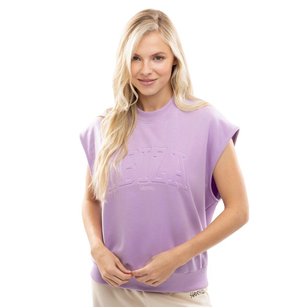 Damska bluza bez rękawów Lifestyle Siroko IBZ Tidal Lilac