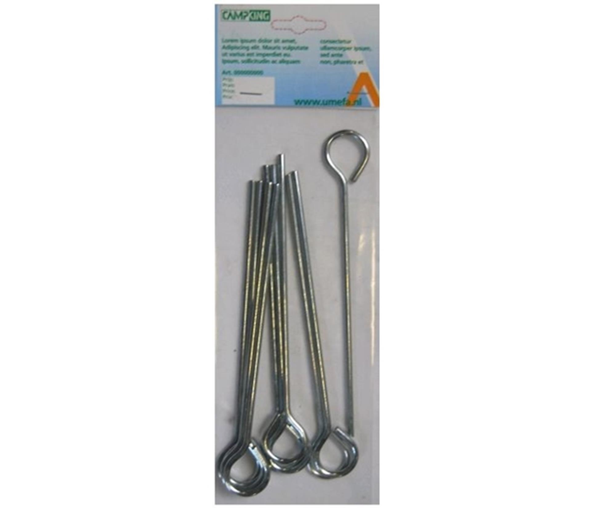Campking Umefa zamknięty kołek 24 cm, 10 szt