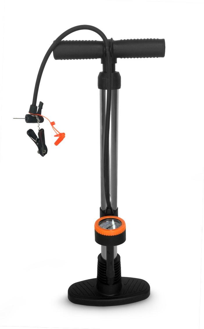 Pompka ręczna do piłek z ciśnieniomierzem 60 cm precyzyjne pompowanie