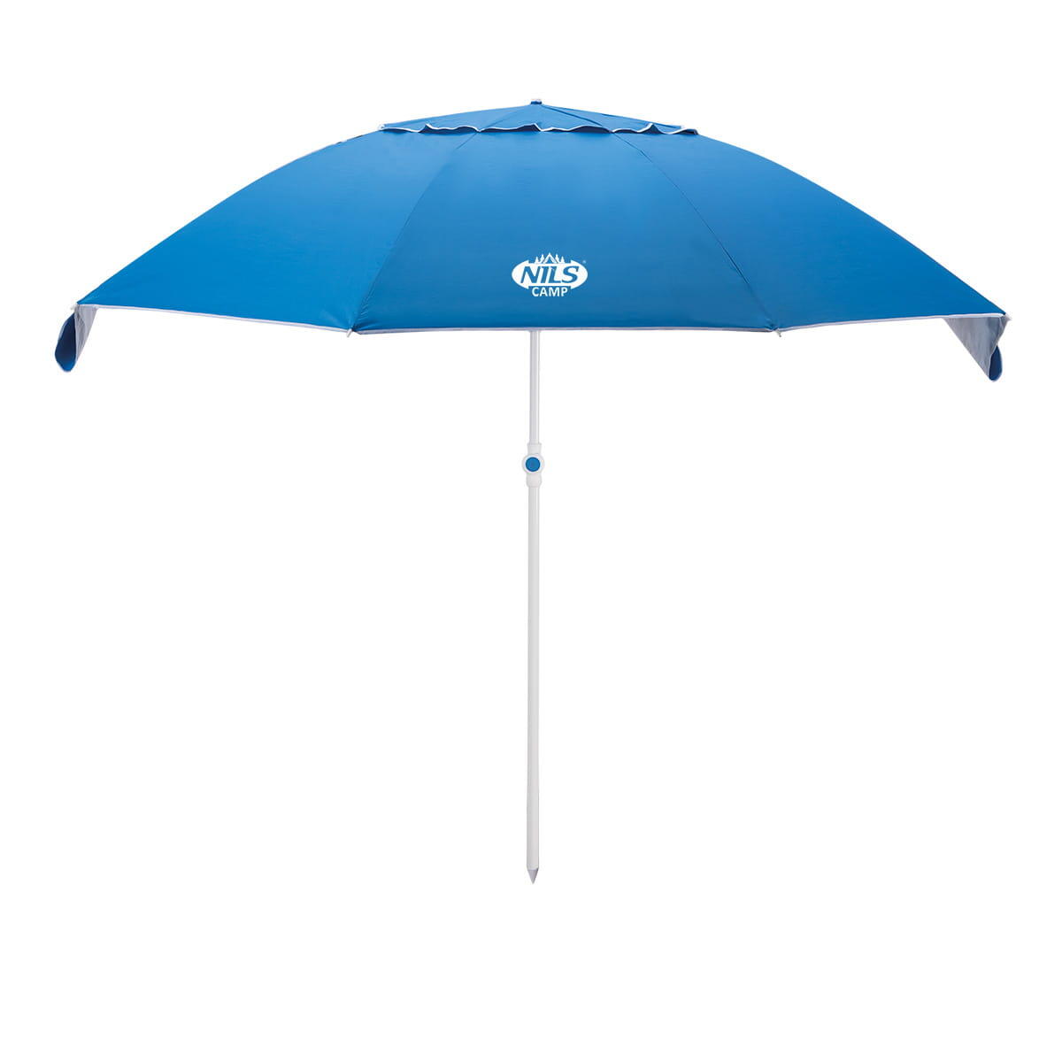 Parasol plażowy NC7822 Nils Camp 220cm boczne klapy UV SPF40+