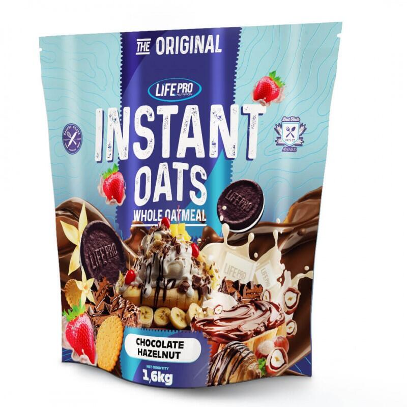 Płatki owsiane instant (mąka owsiana) - 1,6 kg czekolady z orzechami LifePRO