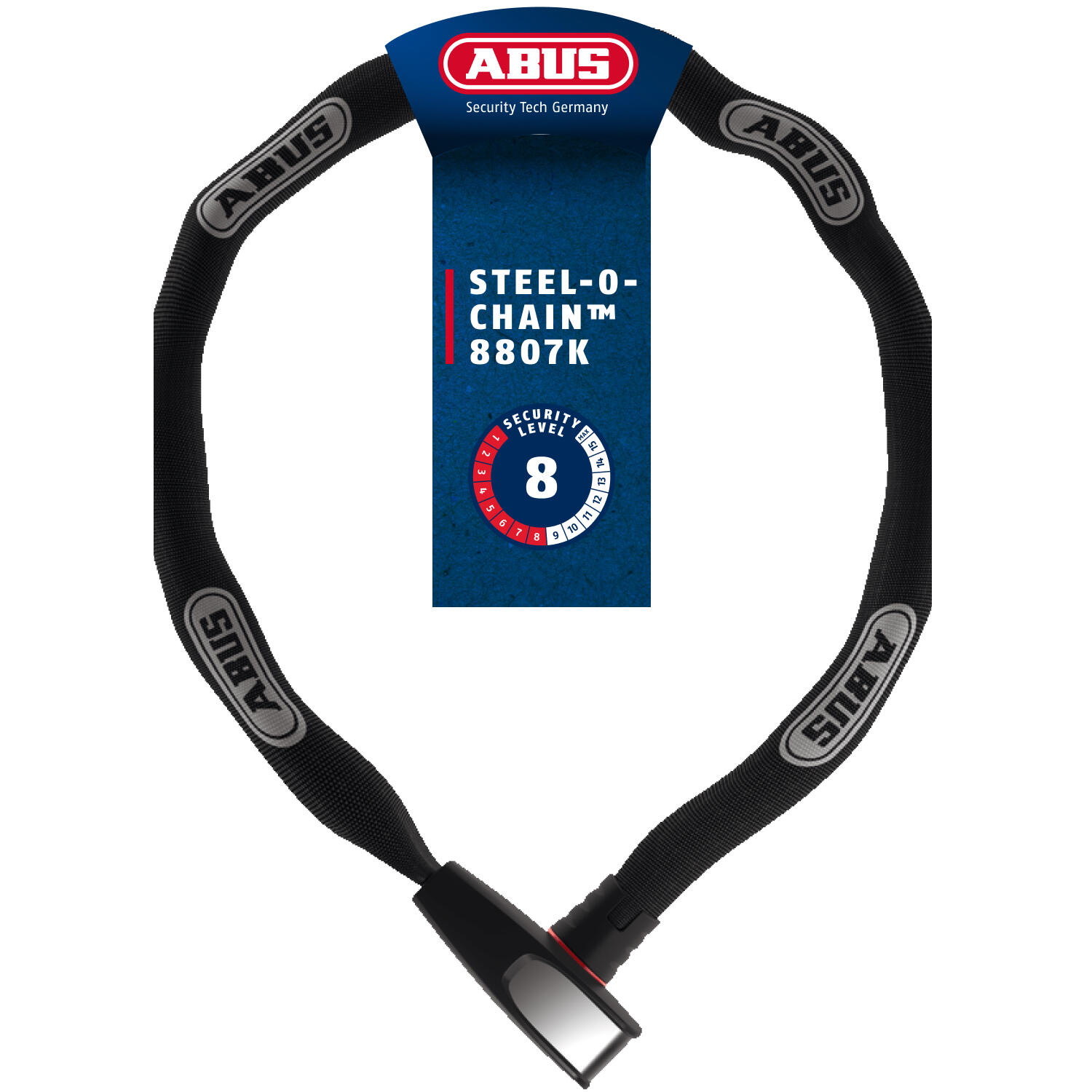 Zamek łańcuchowy Abus Steel-O-Chain 8807K/85