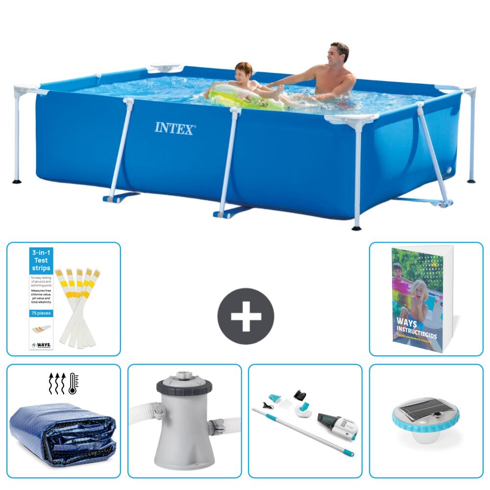 INTEX Basen ze stelażem Prostokątny - 260x160x65 cm - 7-częściowy S81