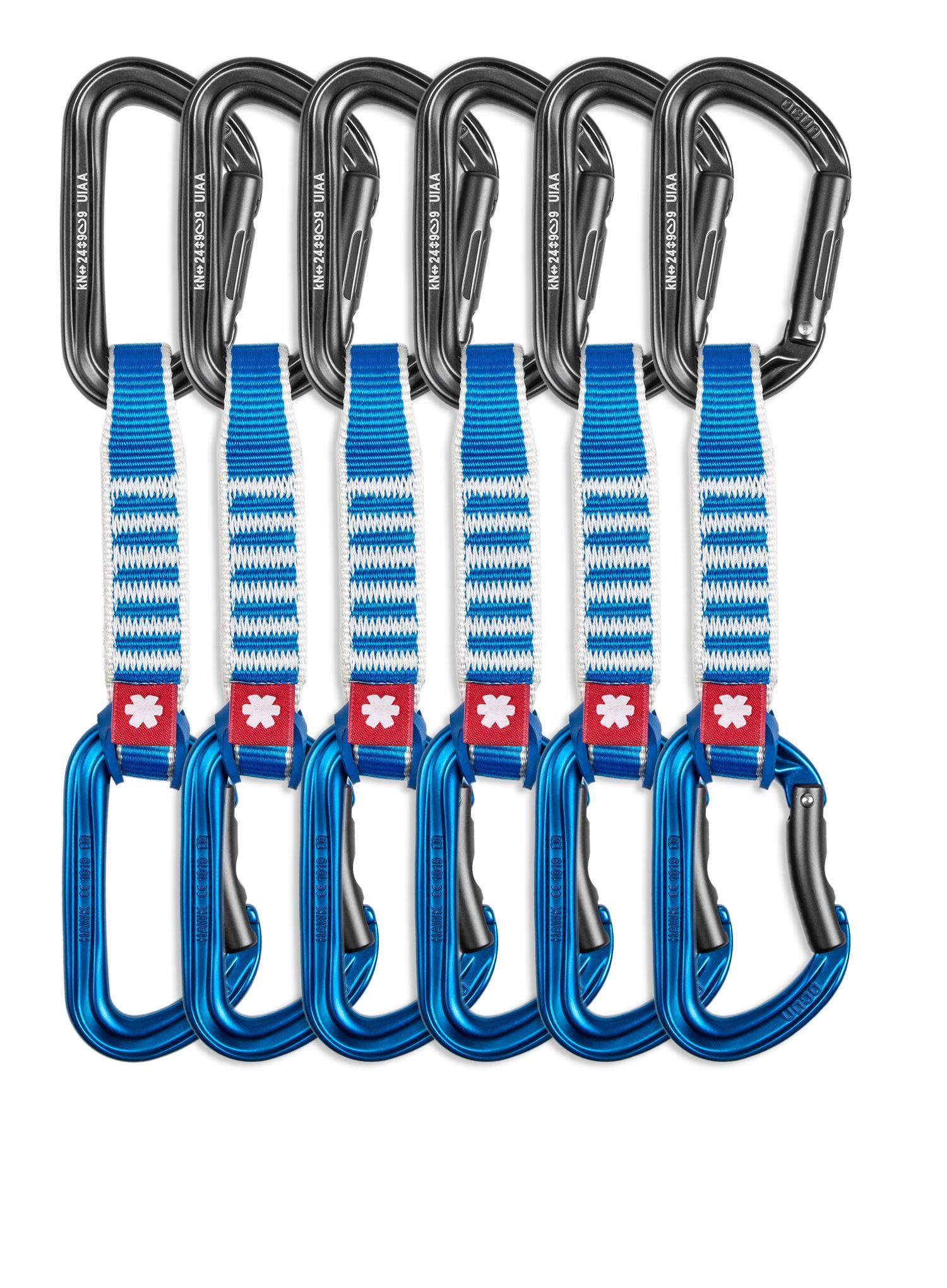 Ekspresy wspinaczkowe Ocun Hawk QD Zoom PA 15/22 mm 12 cm 6-pack