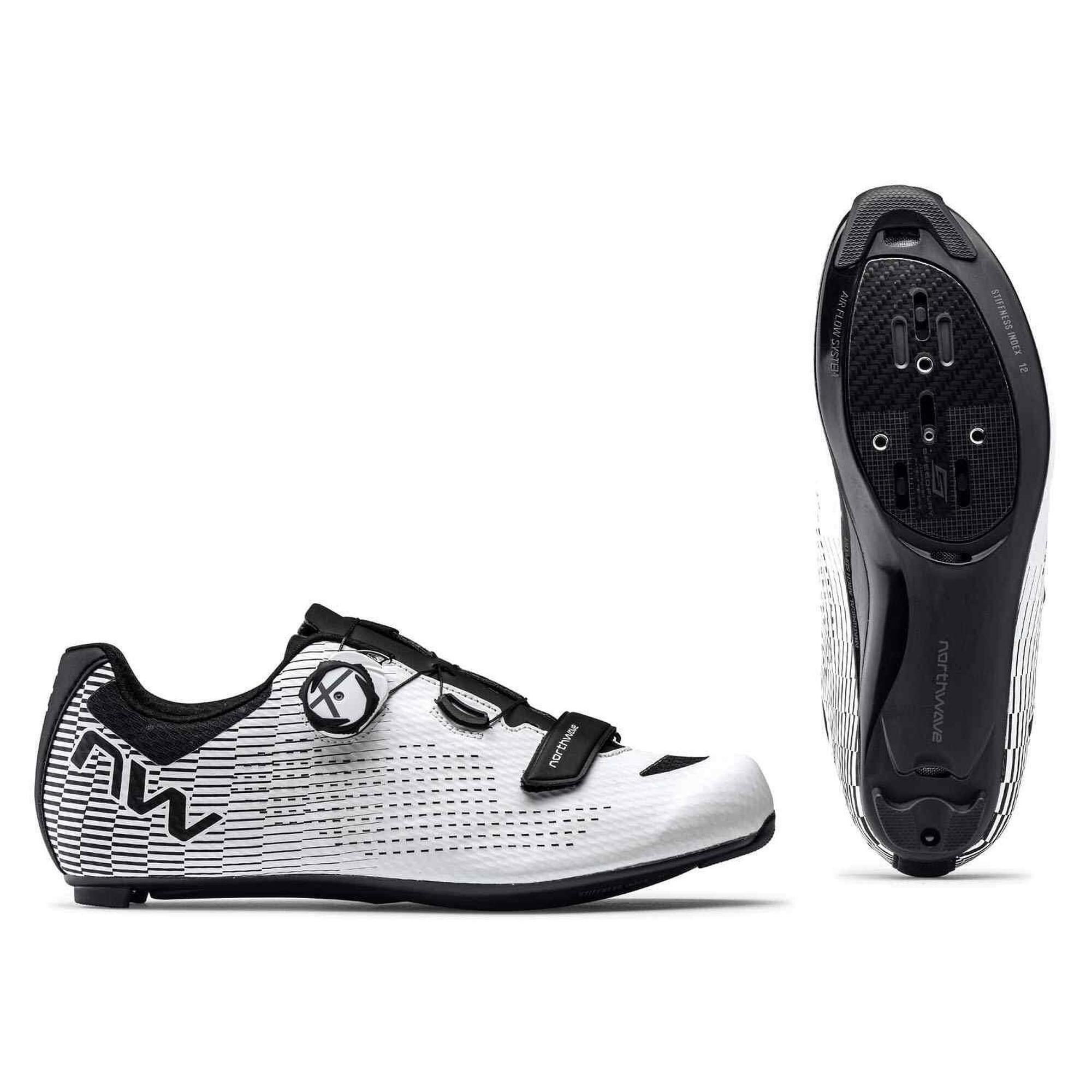 Buty rowerowe szosowe męskie NORTHWAVE Storm Carbon 2 biało czarne
