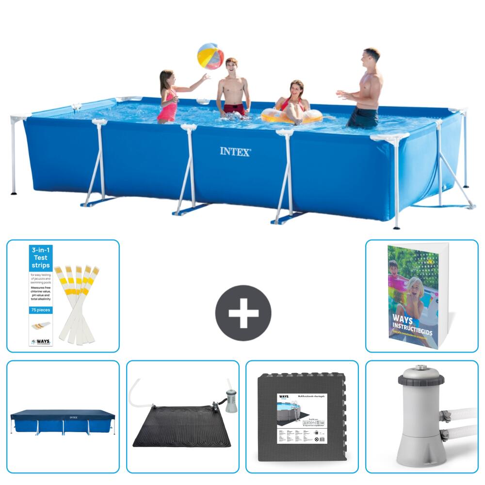 INTEX Basen ze stelażem Prostokątny - 450x220x84 cm - 7-częściowy S21
