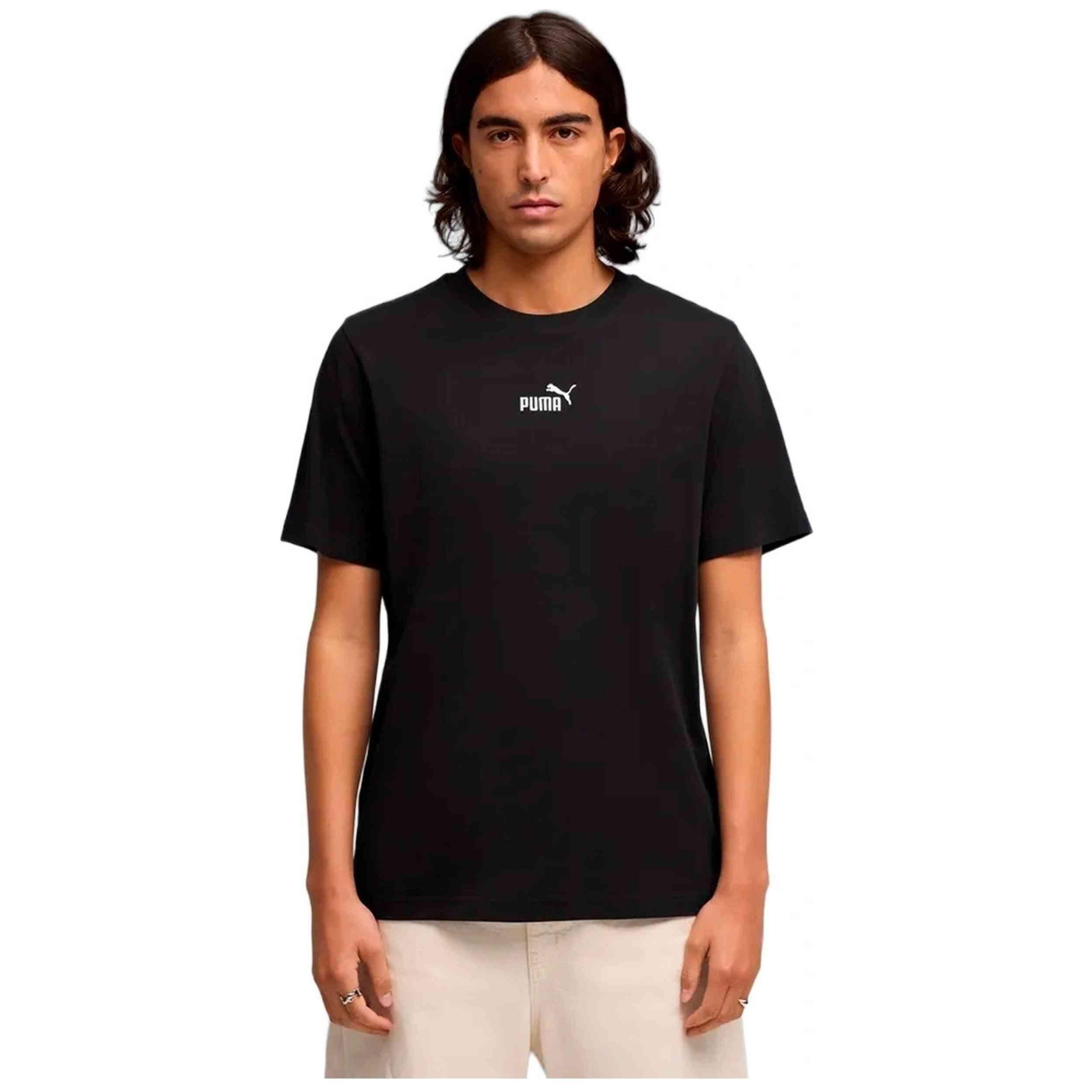 KOSZULKA męska PUMA ESSENTIALS SMALL 692912-01 t-shirt bawełniana czarna M