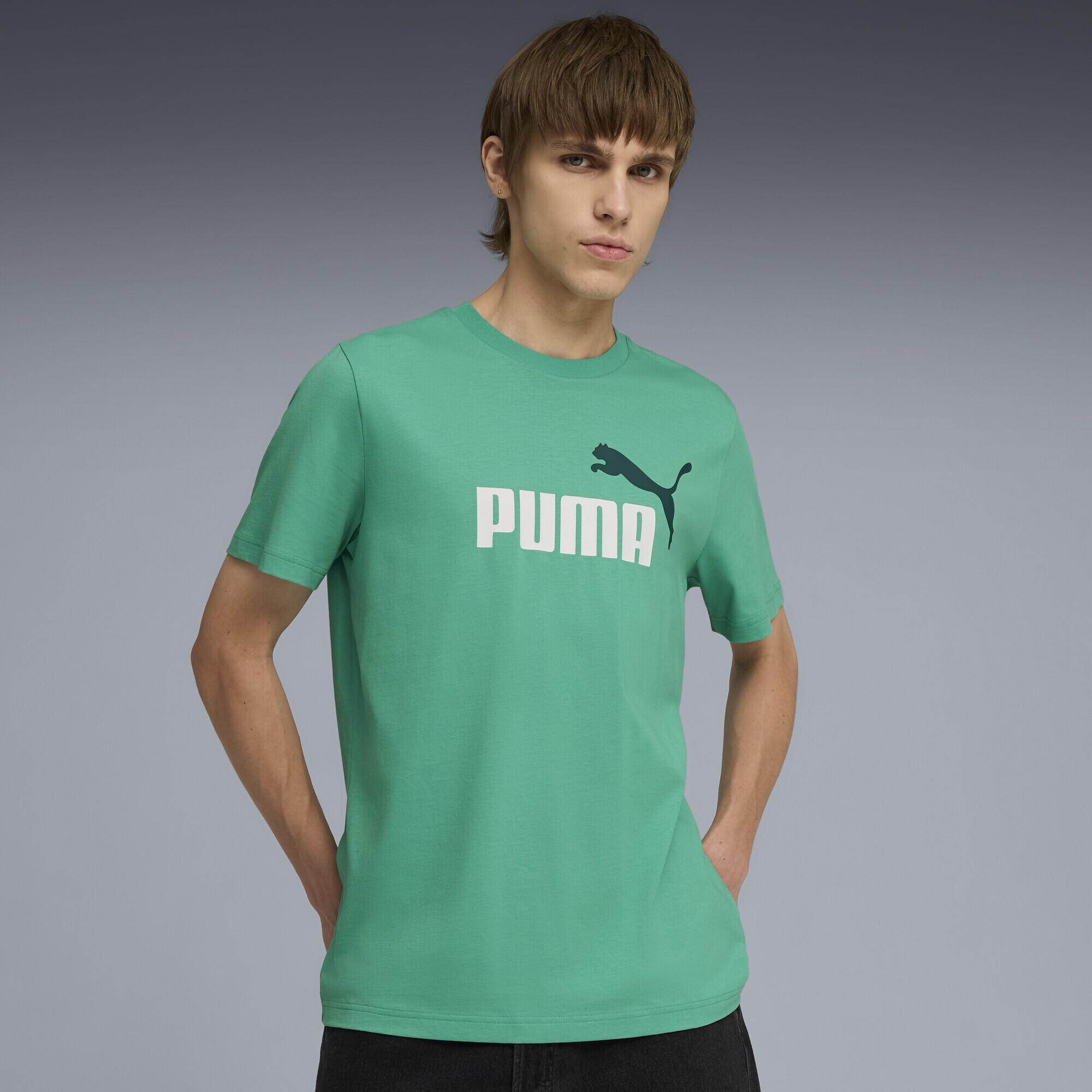 Męska koszulka Essentials z dwukolorowym logo No. 1 PUMA