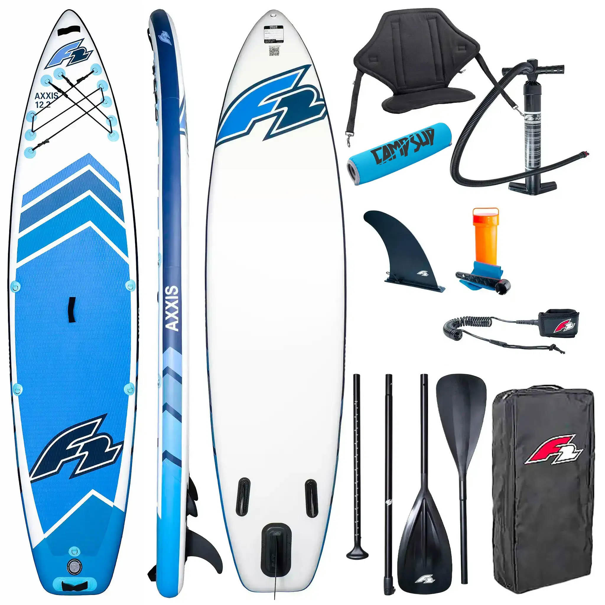 Deska pompowana SUP F2 Axxis 12'2 Light Blue Combo + Bojka na wiosło
