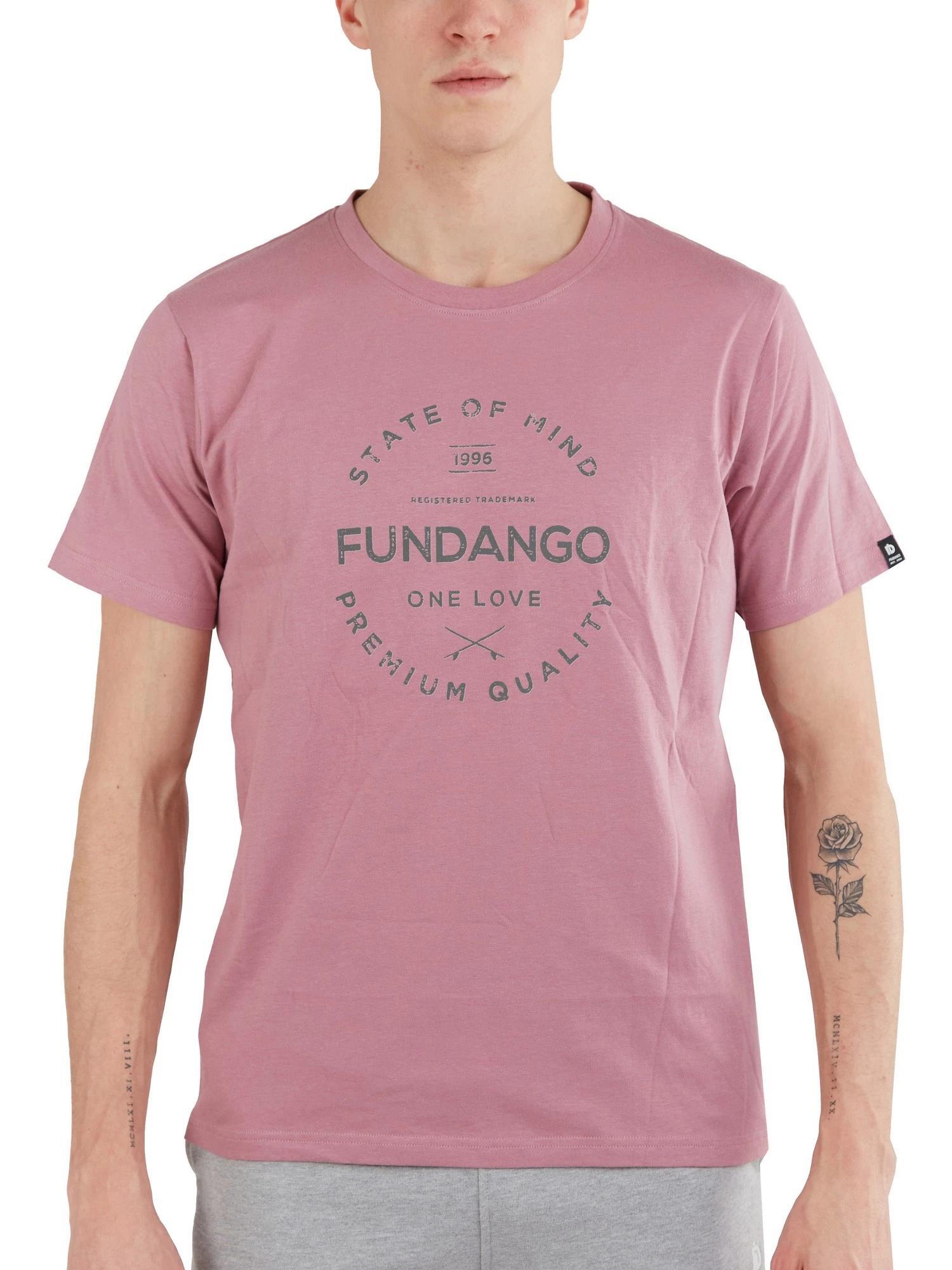 T-shirt męski Fundango Basic - T Logo-4 krótki rękaw