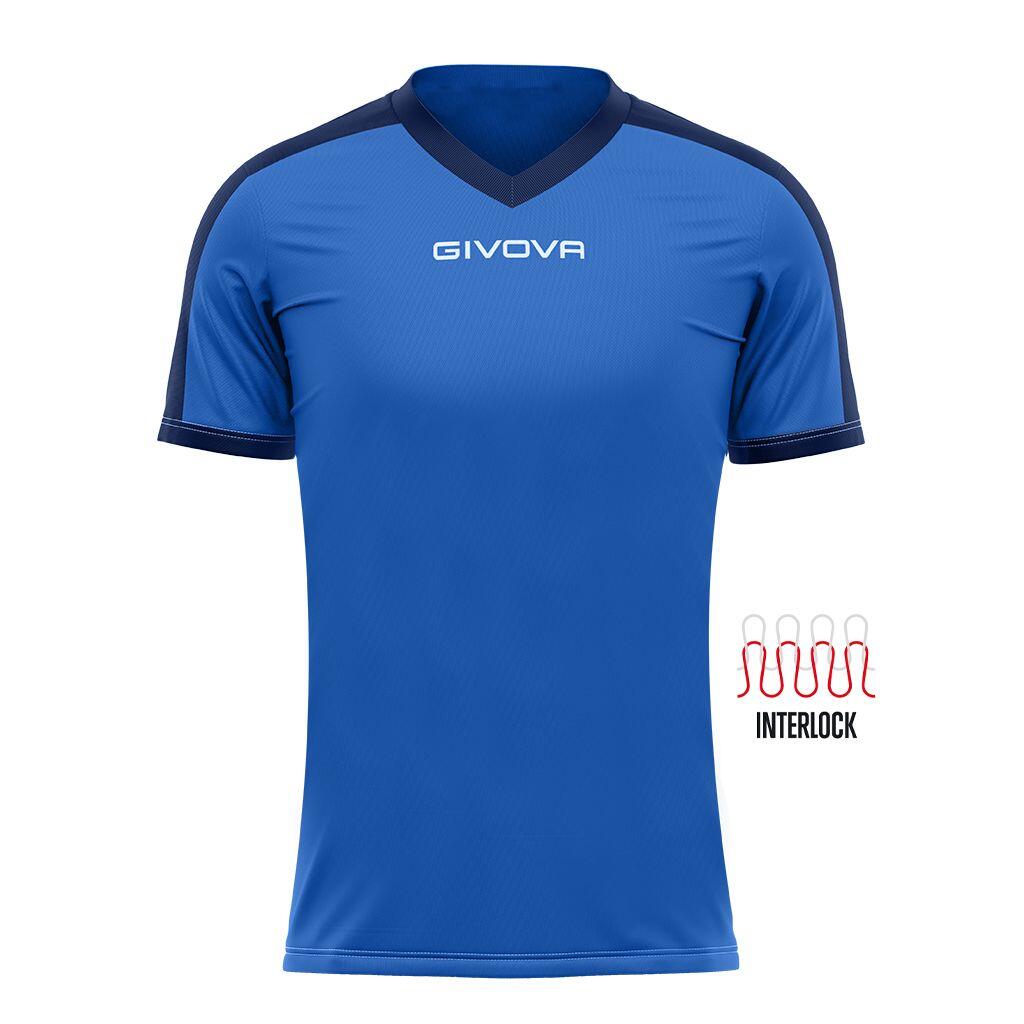 Koszulka sportowa Givova Revolution Royal-Blue 3XL.