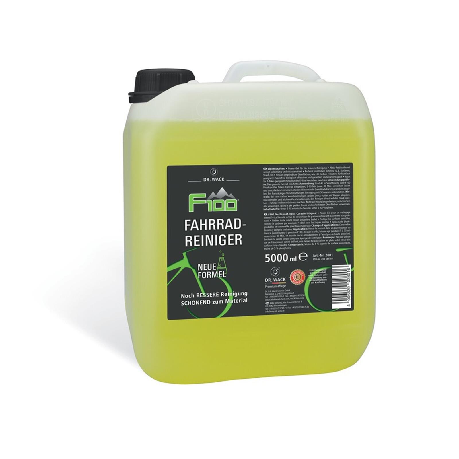 DR WACK F100 Środek do mycia roweru Power Gel 5L