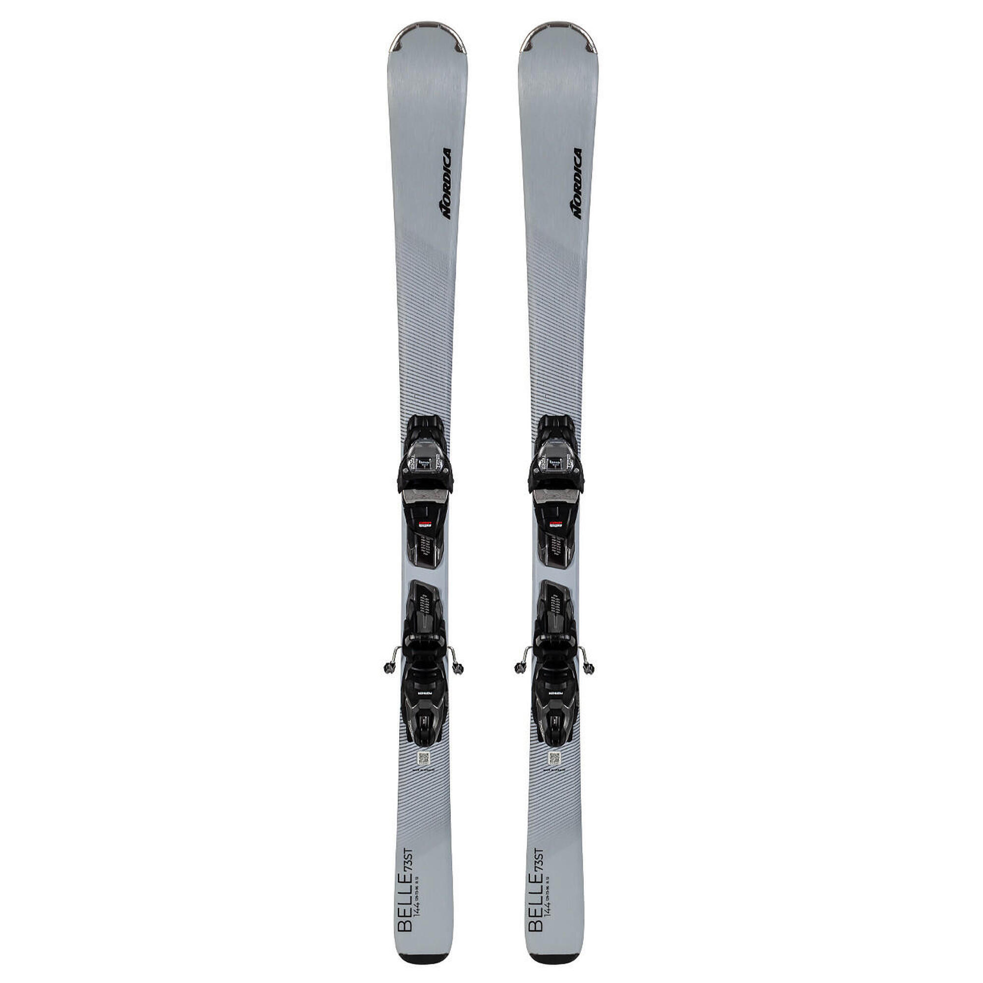 Narty damskie NORDICA BELLE 73 ST (SlalomTurn) + wiązania MARKER TLT 10 GRIPWALK