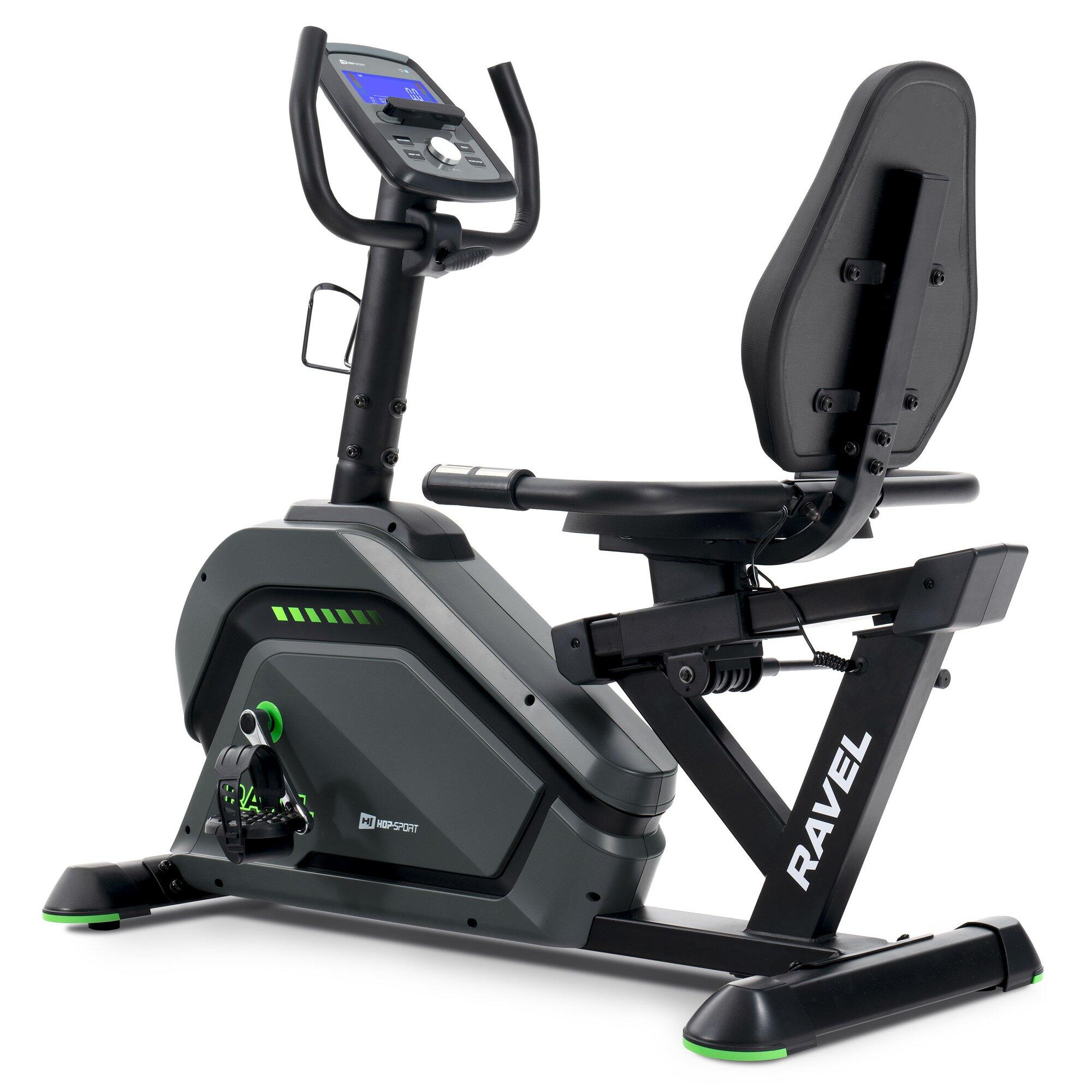 Rower stacjonarny treningowy leżący Hop-Sport Ravel