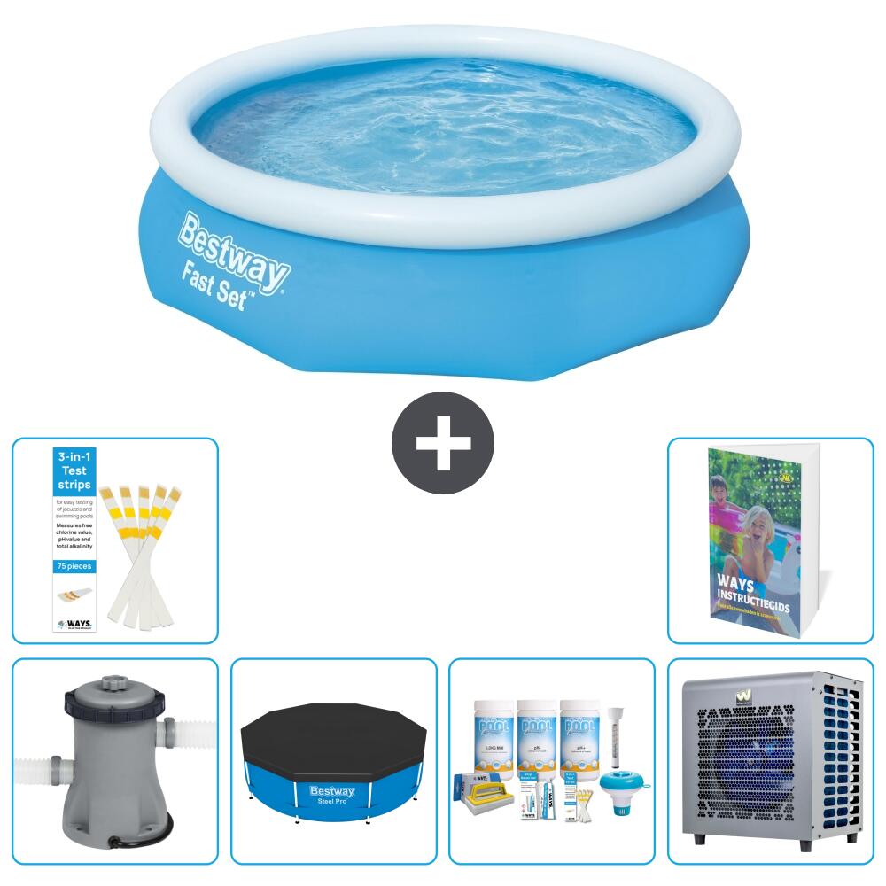 BESTWAY Basen Fast Set Okrągły - 305x76 cm - 7-częściowy S264