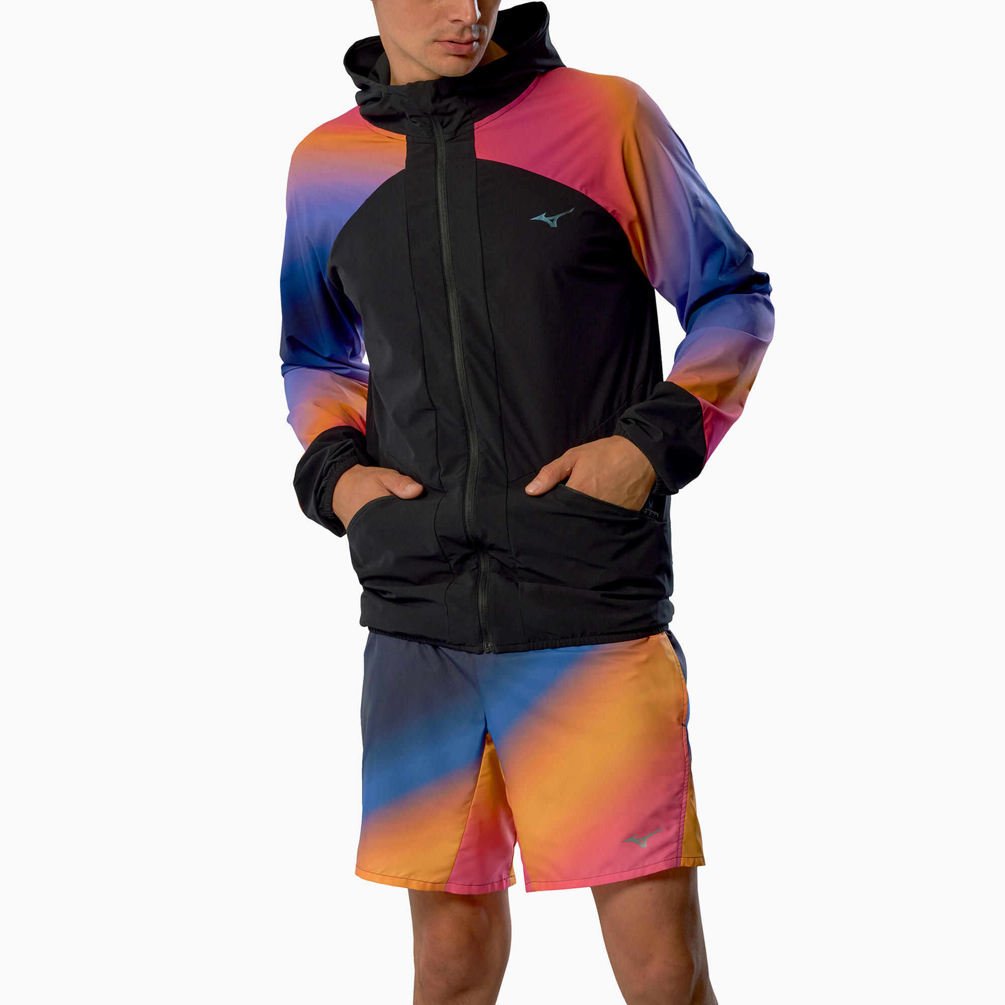 Kurtka do biegania męska Mizuno Active Alpha Hodded