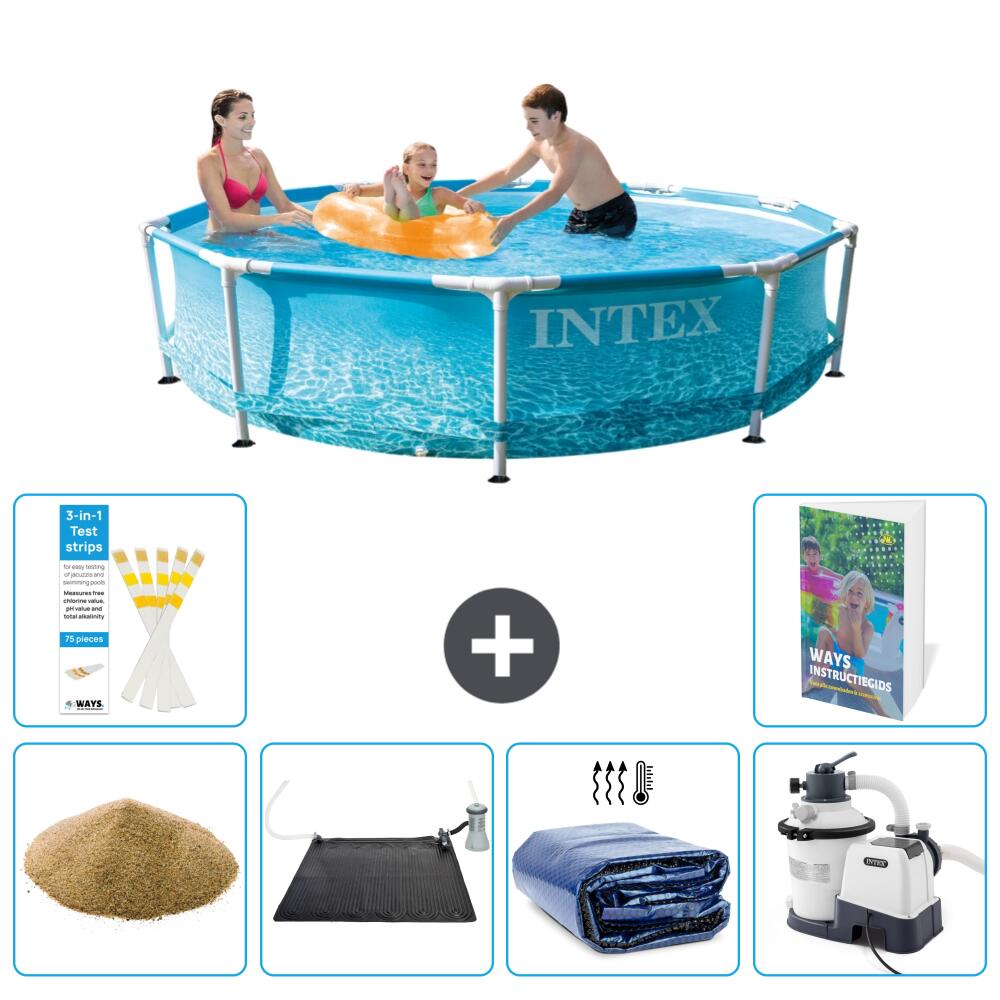 INTEX Basen ze stelażem Okrągły - 305x76 cm - 7-częściowy S69
