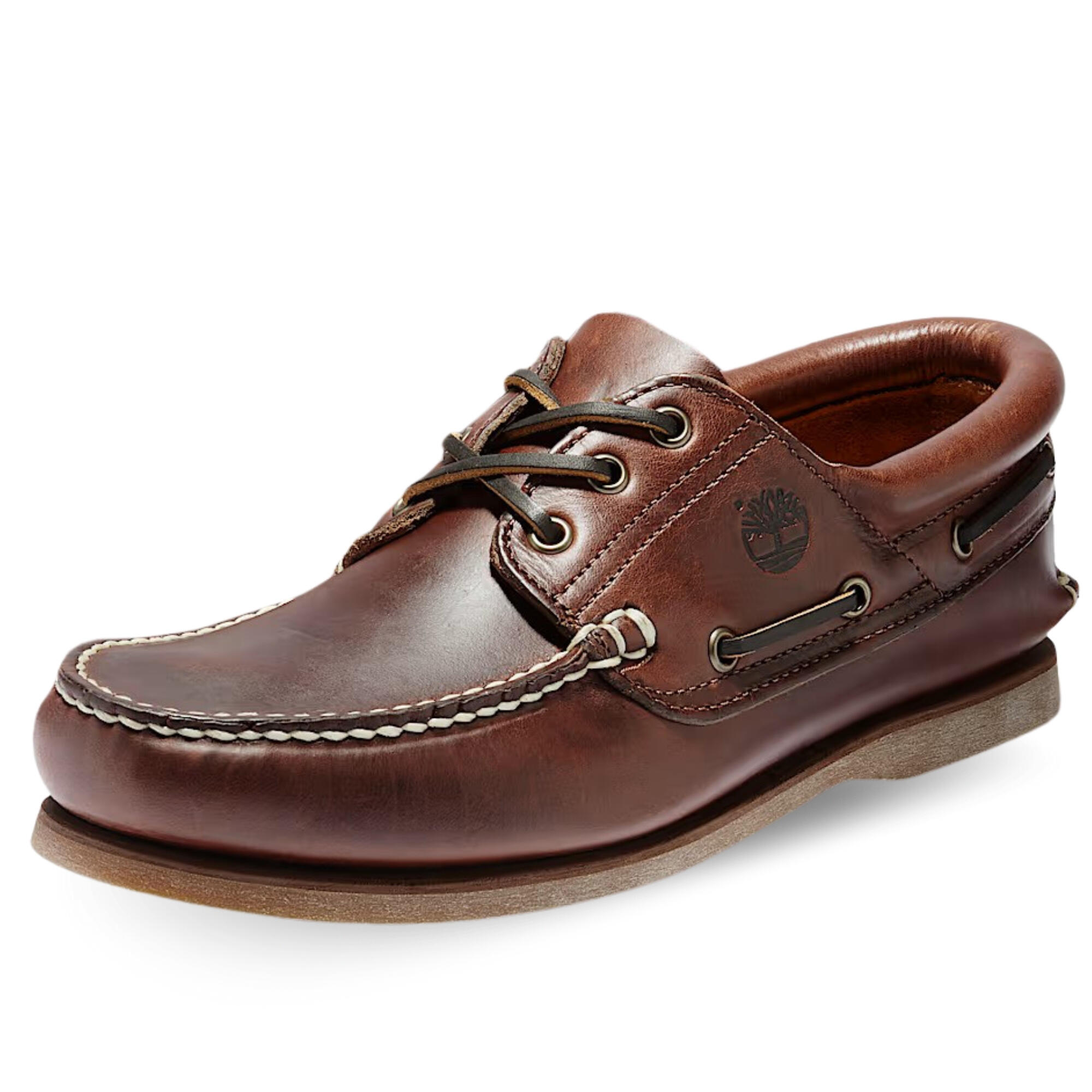 Mokasyny Classic Boat 3 Eye Padded Collar Rozmiar 41 - TB176015214 Brązowy
