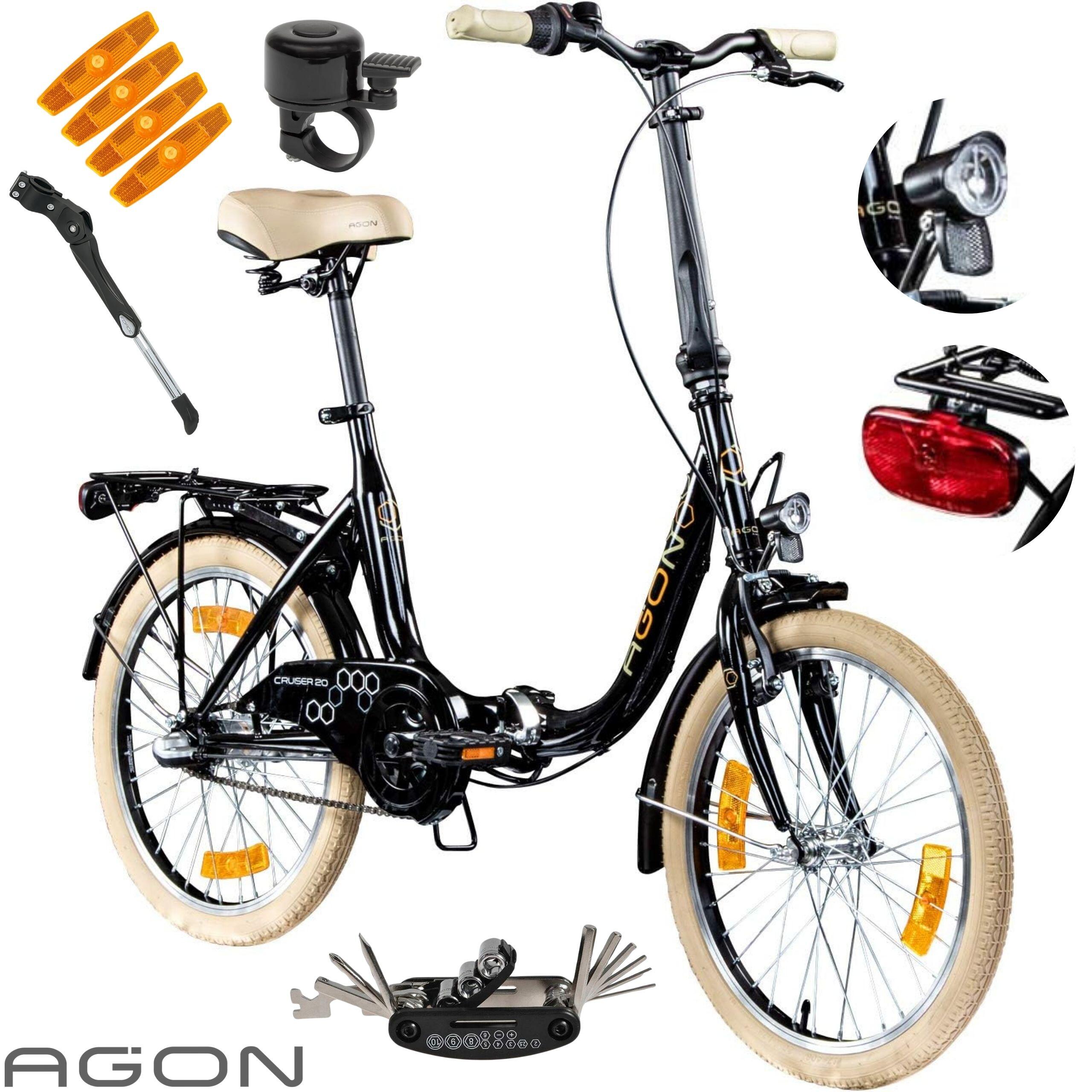 Rower Damski Męski Składany 20 SHIMANO Nexus Miejski Składak Oświetlenie